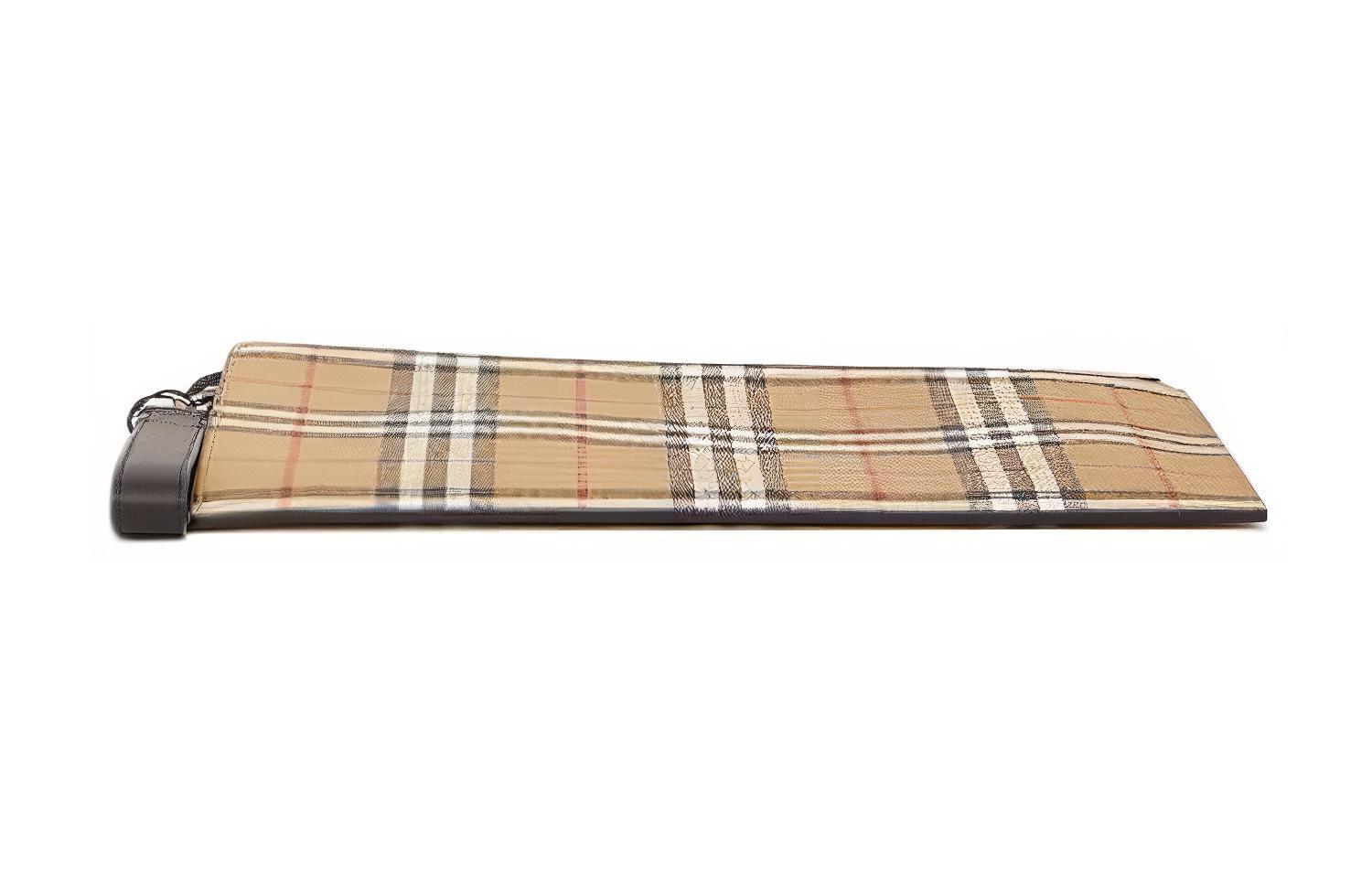 Винтажная кожаная клатч Burberry Regular Men's Light Umber — фото 4
