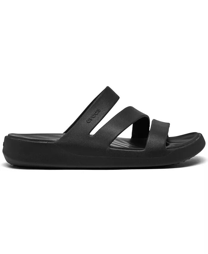 Женские повседневные сандалии Getaway с ремешками от Finish Line Crocs, черный — фото 2