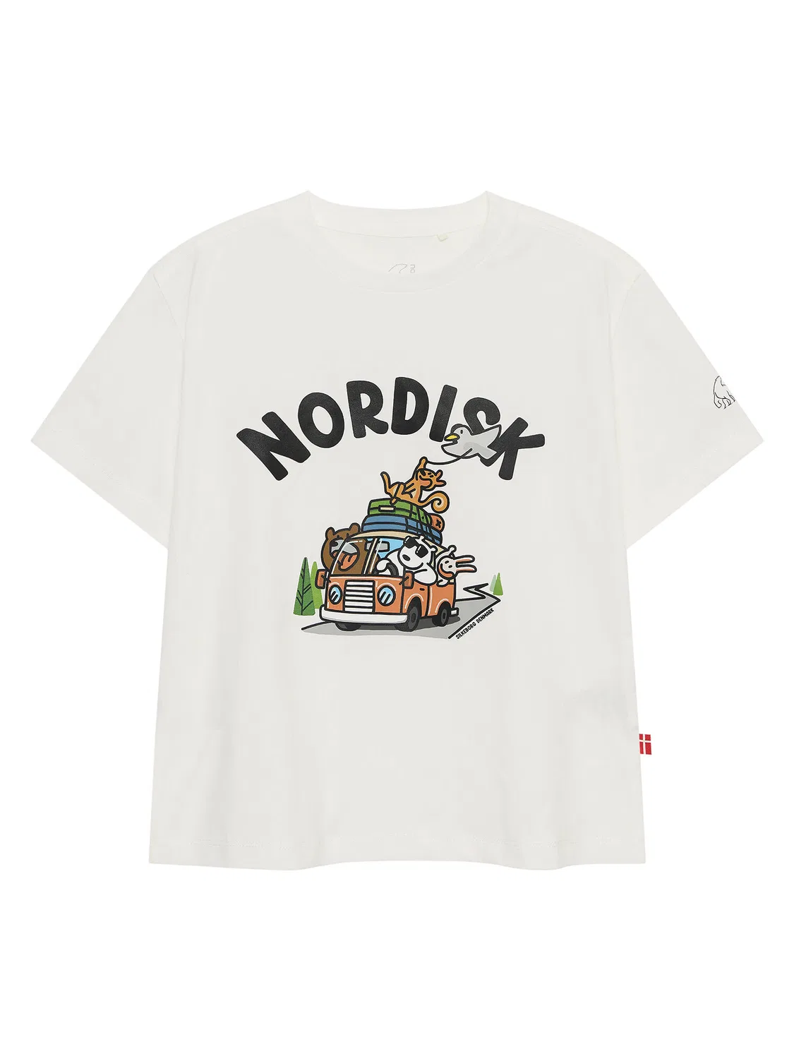 Детская футболка Camp Crew Cartoon с коротким рукавом цвета Off White от Nordisk — фото 2