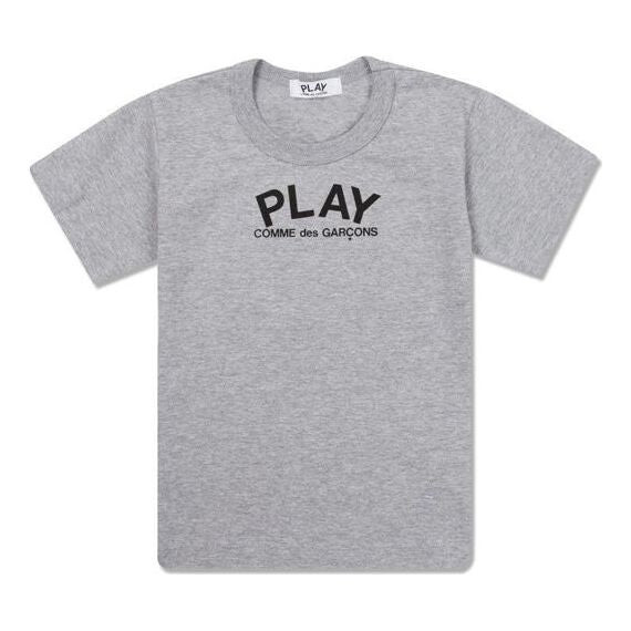 

Футболка play logo back heart tee 'grey' Comme Des Garcons Play, серый