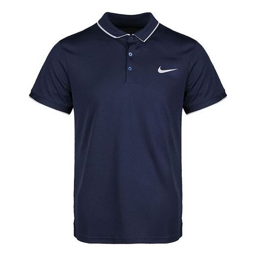 

Футболка ct dry polo team polo shirt navy blue dark blue Nike, синий