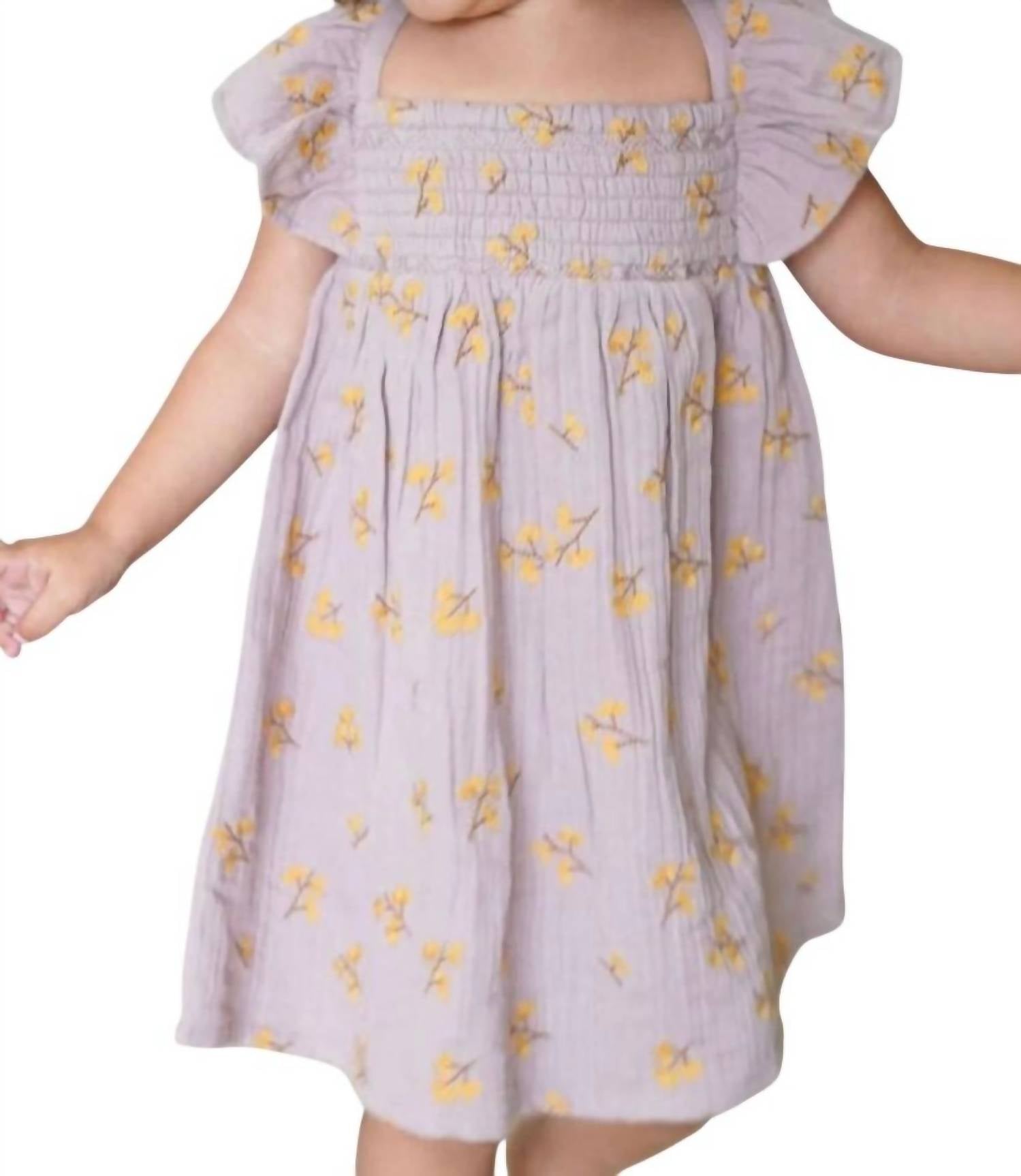 

Платье Haven Organic Muslin в лиловом цвете Le Petit Lapin