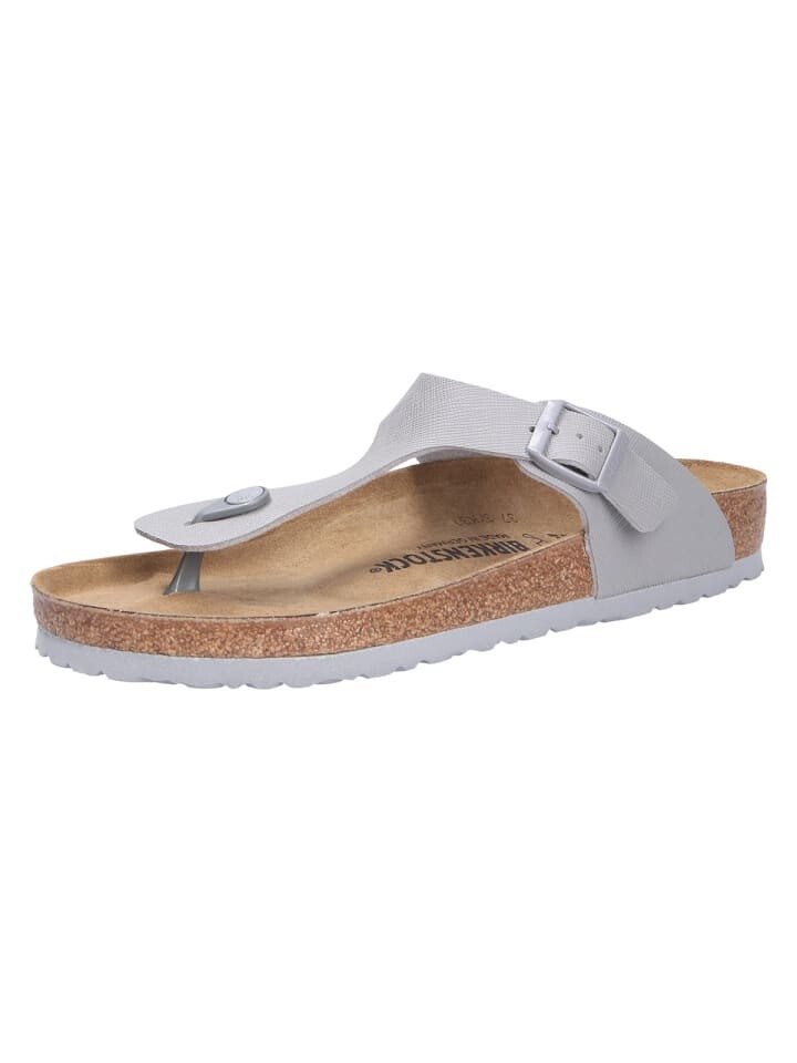 

Мюли Birkenstock Tieffußbett Pantolette GIZEH BS, серый