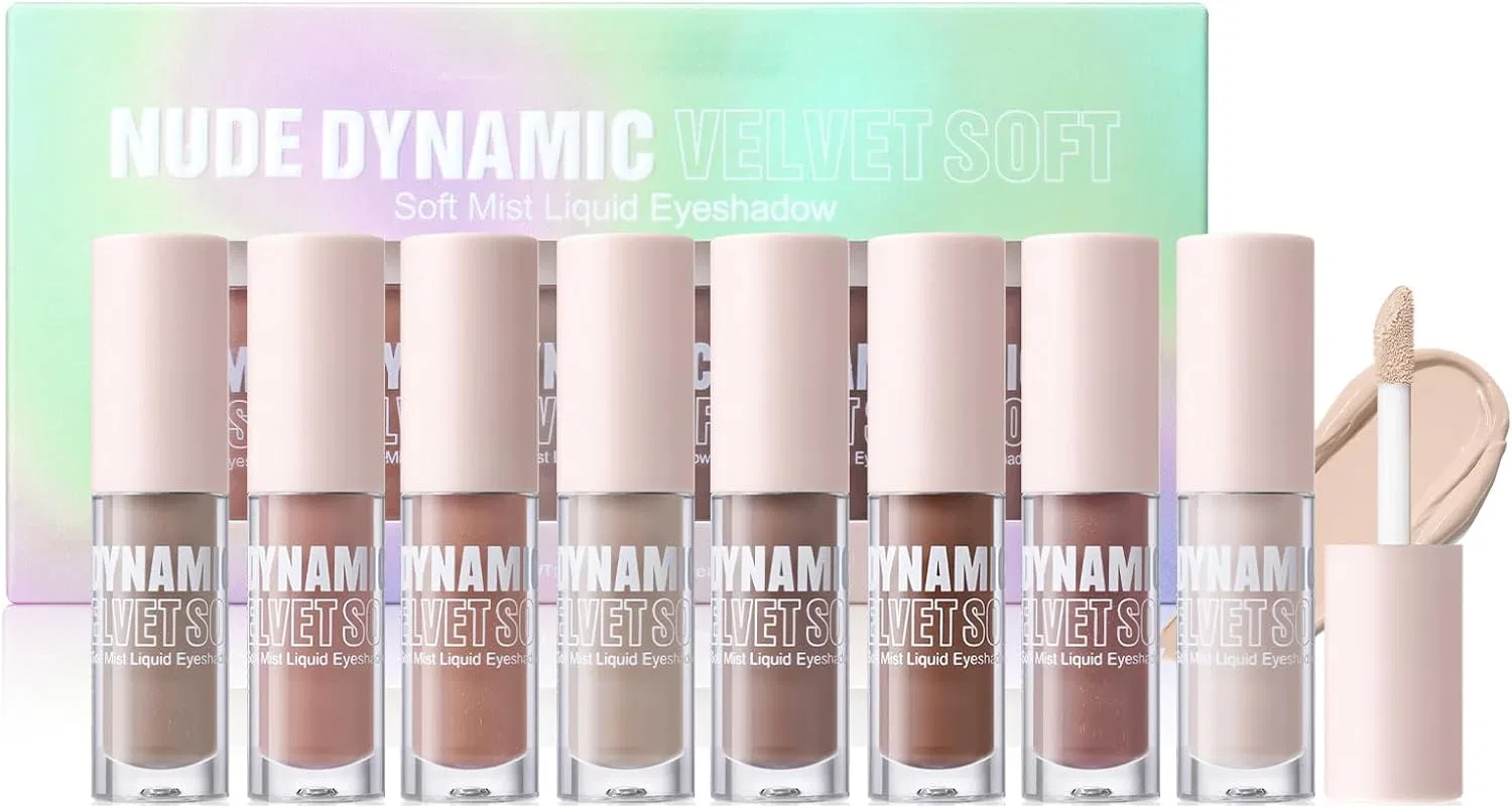 Тени для век жидкие матовые Neutral Color 8 цветов