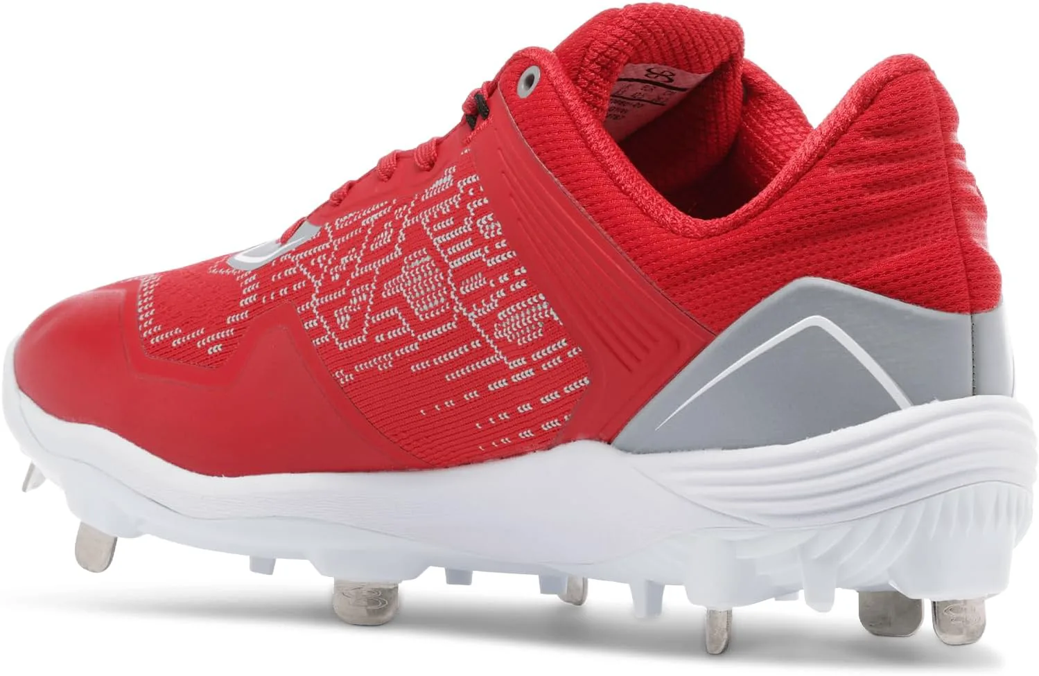 Boombah Viper Pureknit Мужские металлические бутсы - Статус - Разнообразие цветов - Разные размеры, красный/серый/белый
