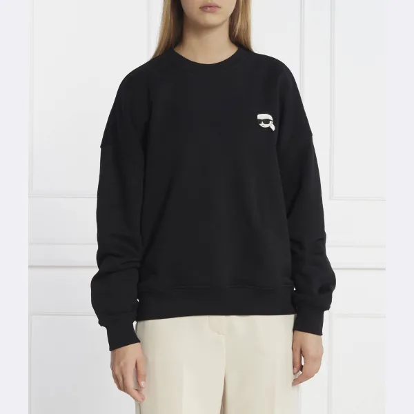 

Толстовка оверсайз Ikonik 2.0 Karl Lagerfeld, черный