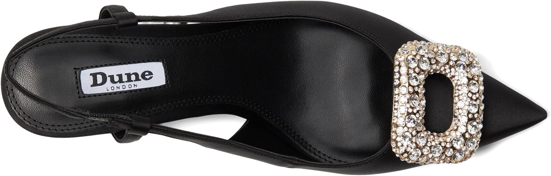 Туфли Dune London Centrepiece, цвет Black Satin — фото 2