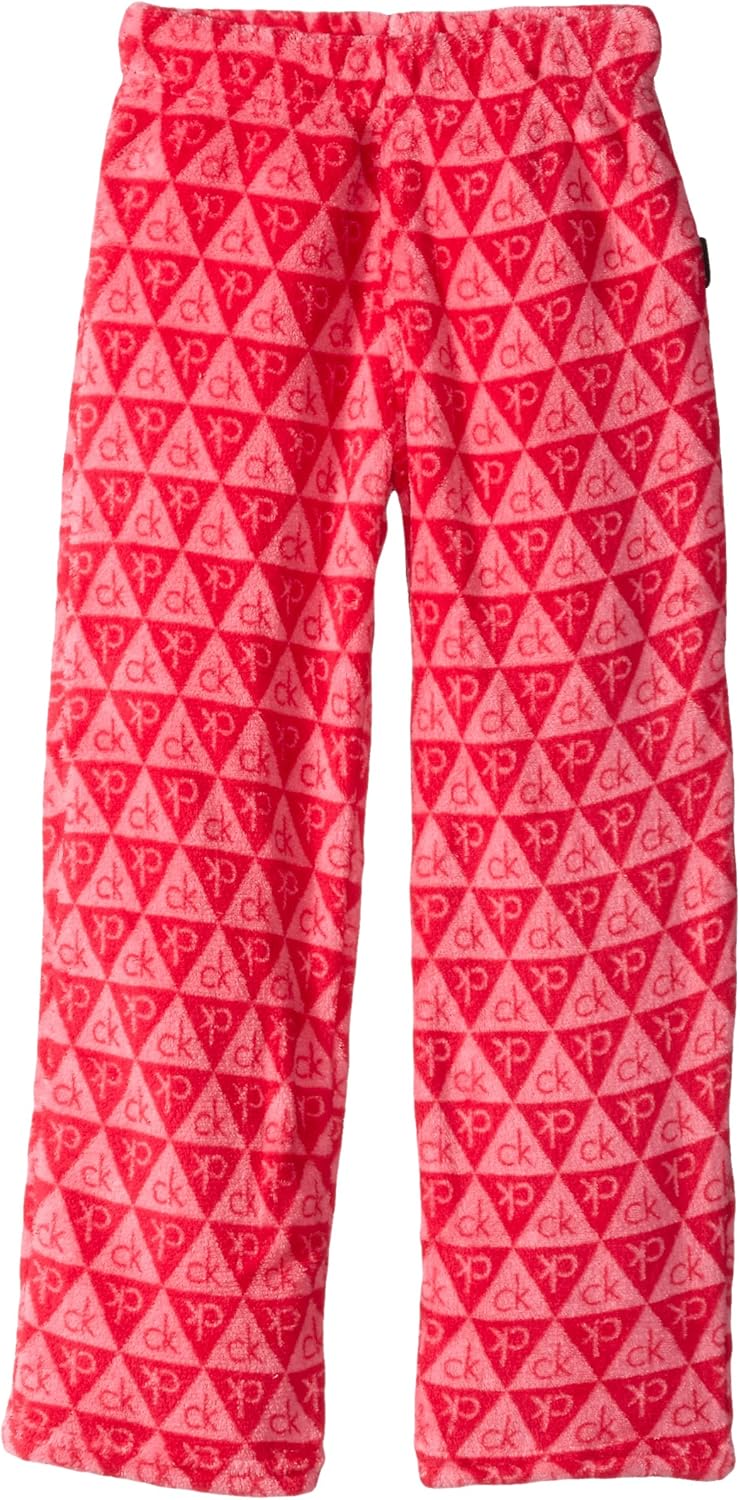 

Мягкие пижамные штаны Calvin Klein Big Girls с логотипом FR, Pink