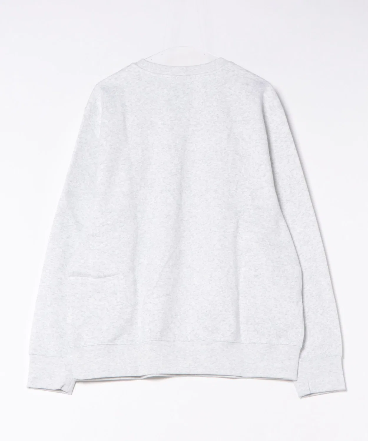 Флисовая кофта Nike Club BB Crew L/S, длинный рукав, хеather grey — фото 2