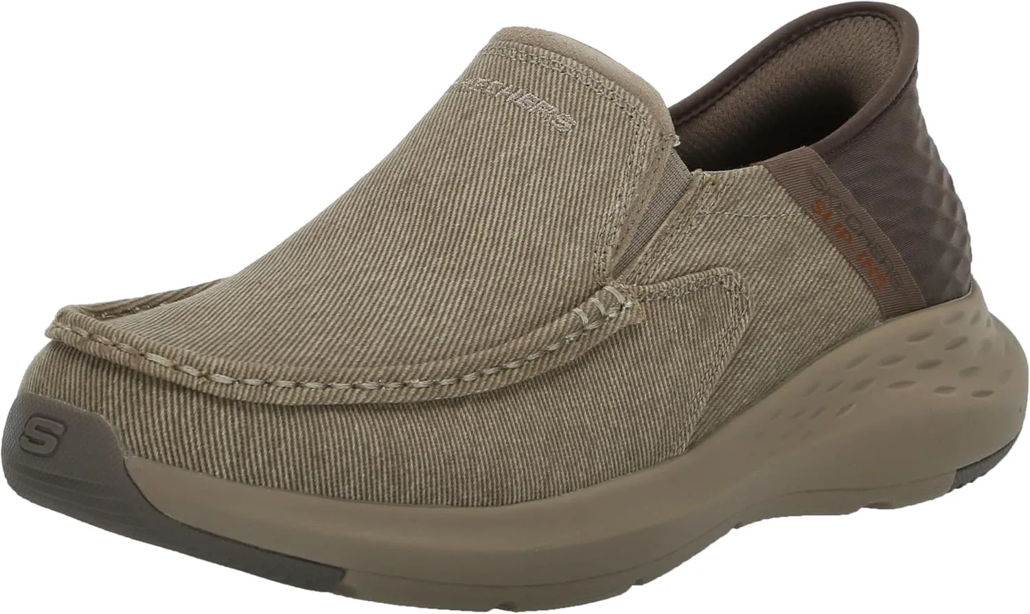 Мужские туфли Skechers США Parson - Dewitt Twin Gore Moc Toe Slip-Ins, бежевый — фото 2