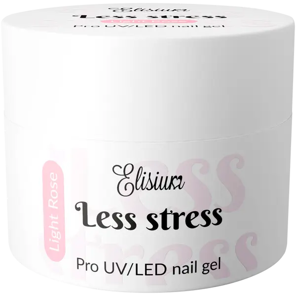 

Гель для наращивания ногтей светло-розовый, 40 мл Elisium Less stress, цвет light rose