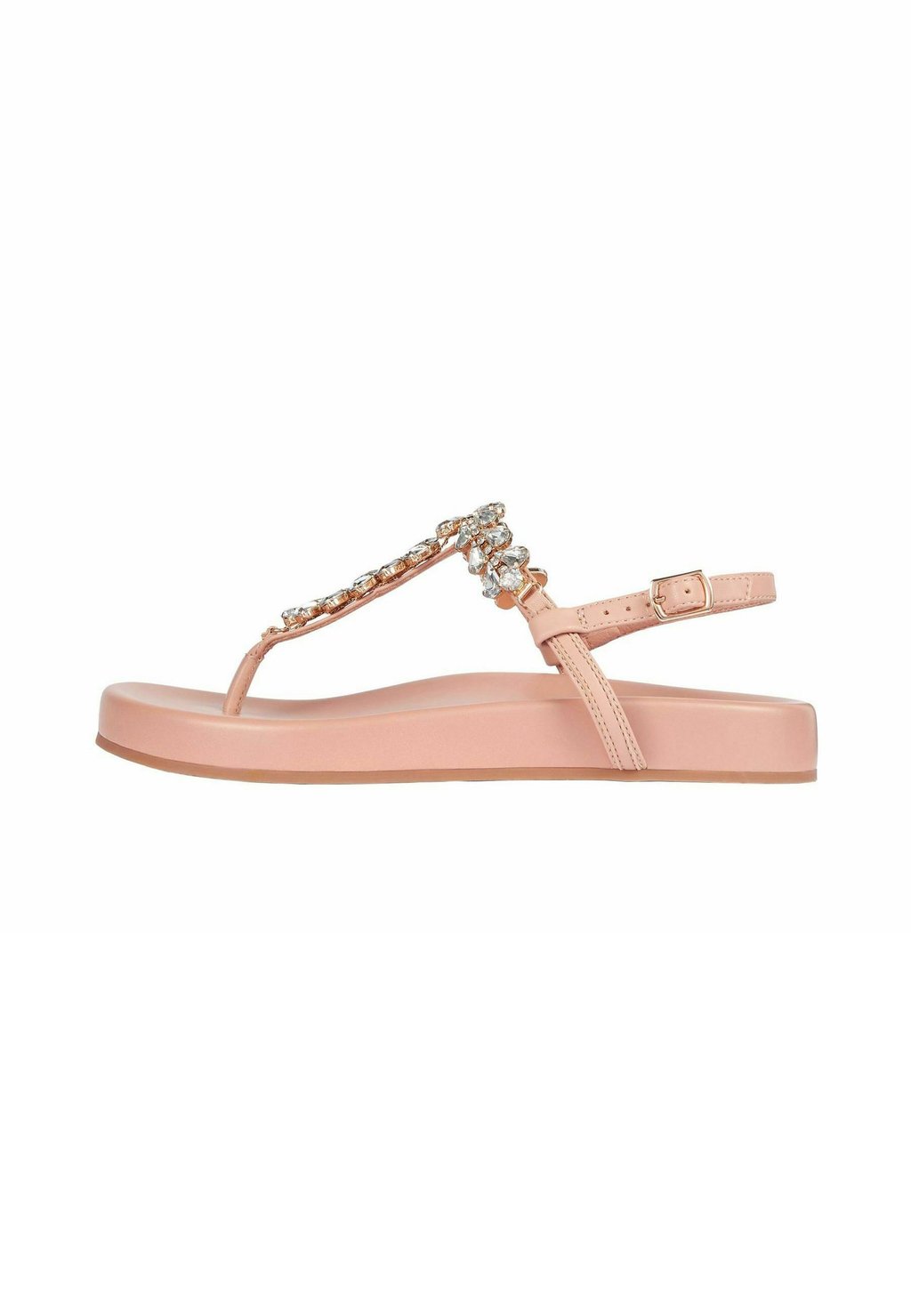Сандалии с Т-образной застежкой REGULAR FIT - EMBELLISHED COMFORT GEM TOE POST FIT Lipsy, бежевый