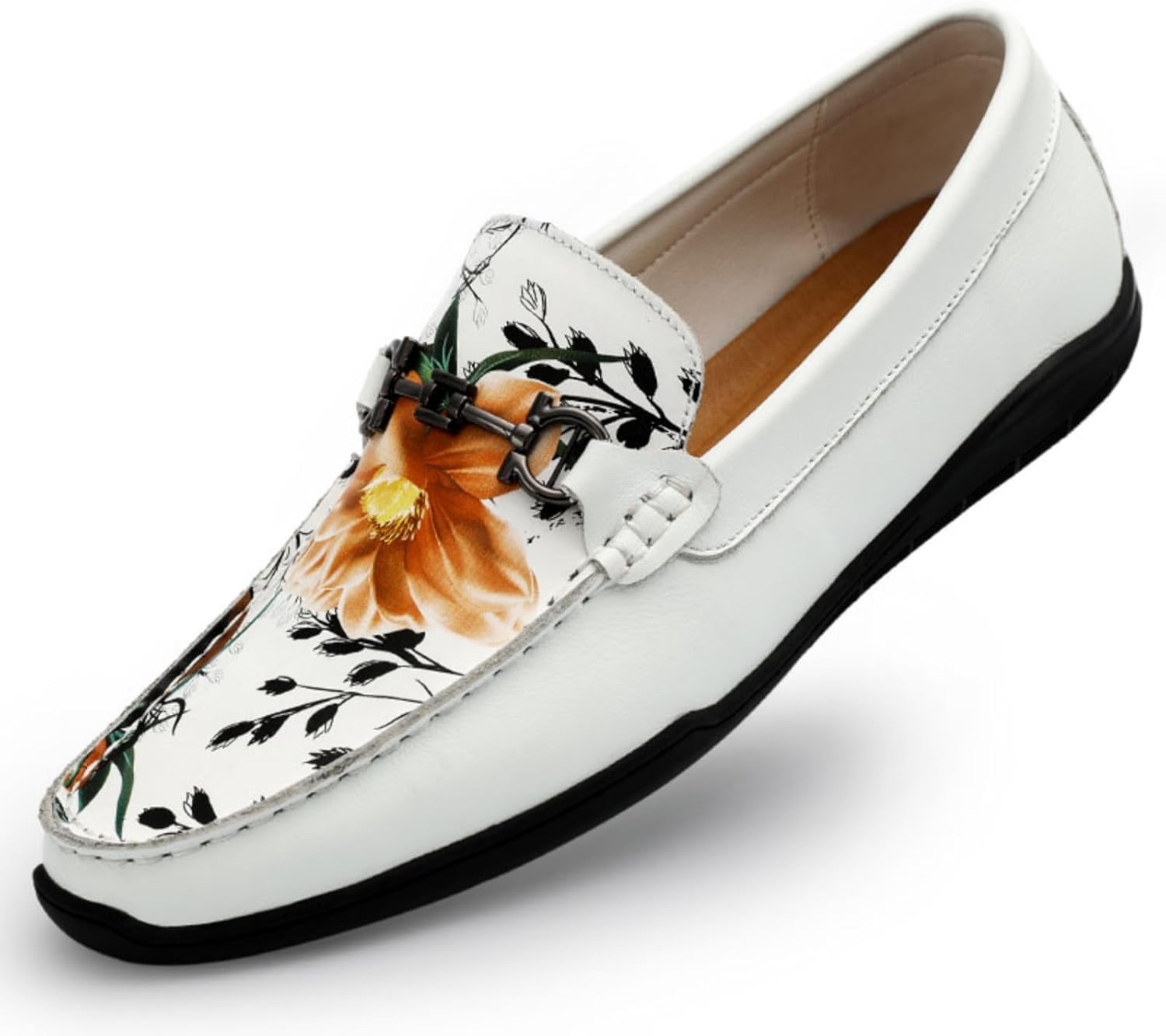

Мужские лоферы с цветочным принтом, стильная повседневная обувь- модно для встреч с друзьями, прогулок на выходных и ежедневной носки Aokisx, Lotus-print