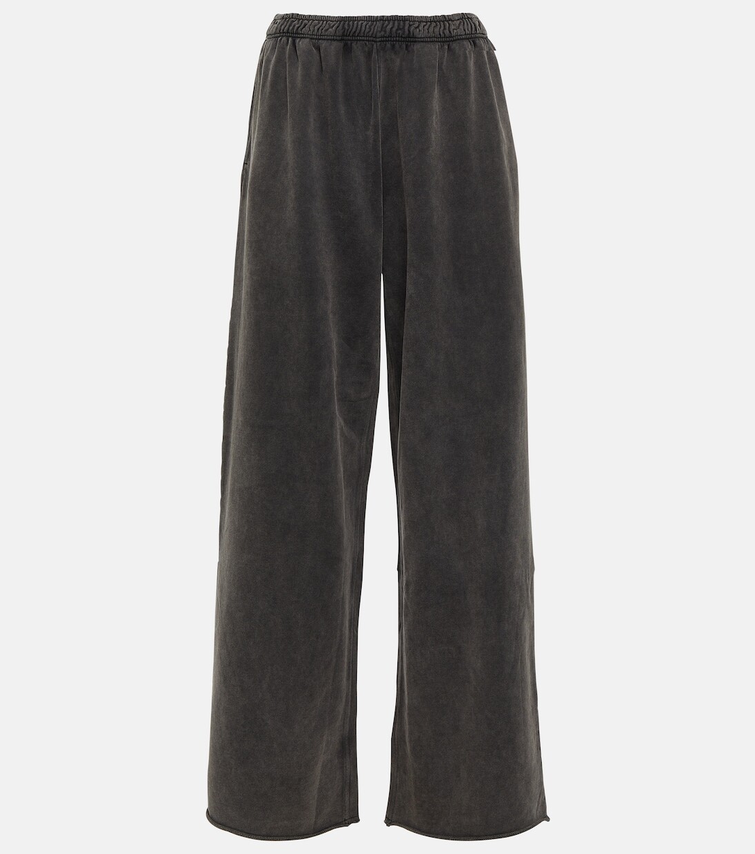 

Брюки широкого кроя felin из хлопка Acne Studios, черный