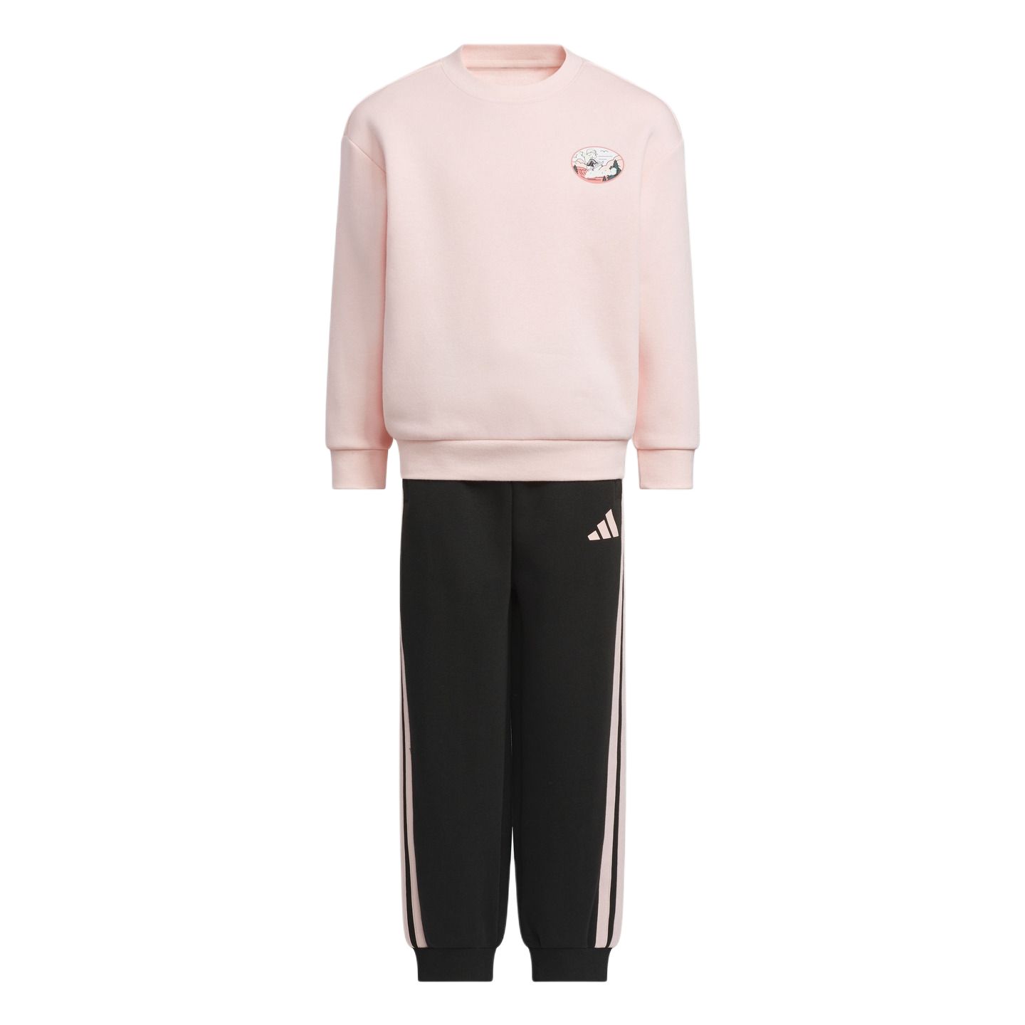 

Детский спортивный комплект Casual Sportswear 2 Piece Set Adidas, розовый/черный