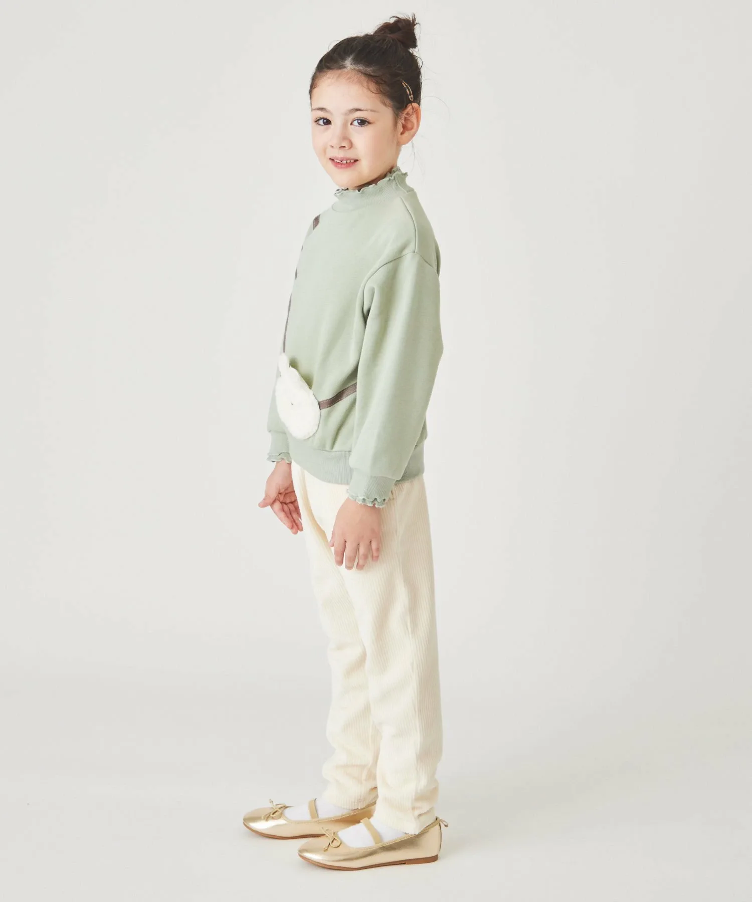 Толстовка Animal Pochette на флисовой подкладке Ever Closet, Mint (rabbit) — фото 3
