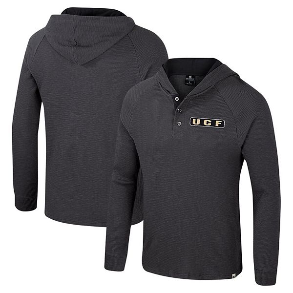 

Мужская толстовка с капюшоном henley charcoal ucf knights dujour ralgan Colosseum