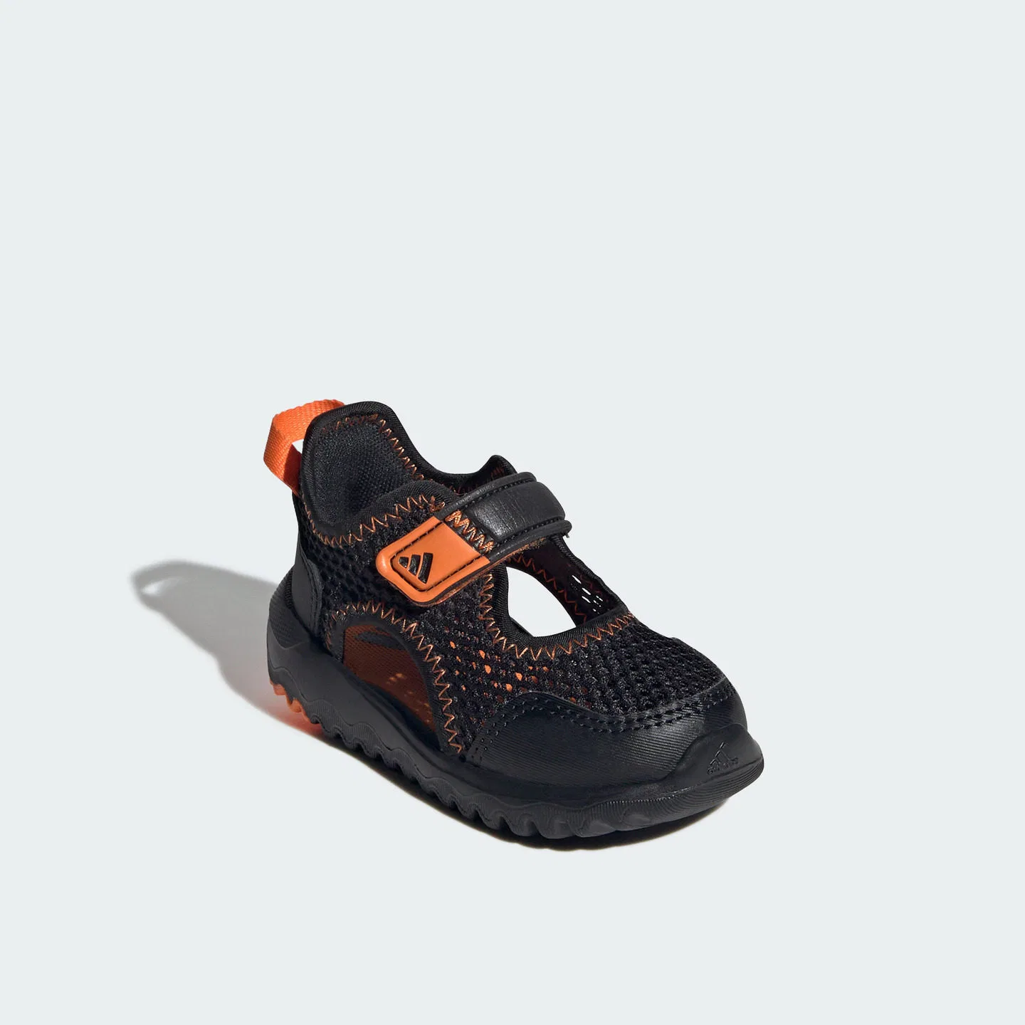 Кроссовки для малышей Adidas Fabric Black/Pure Orange — фото 4