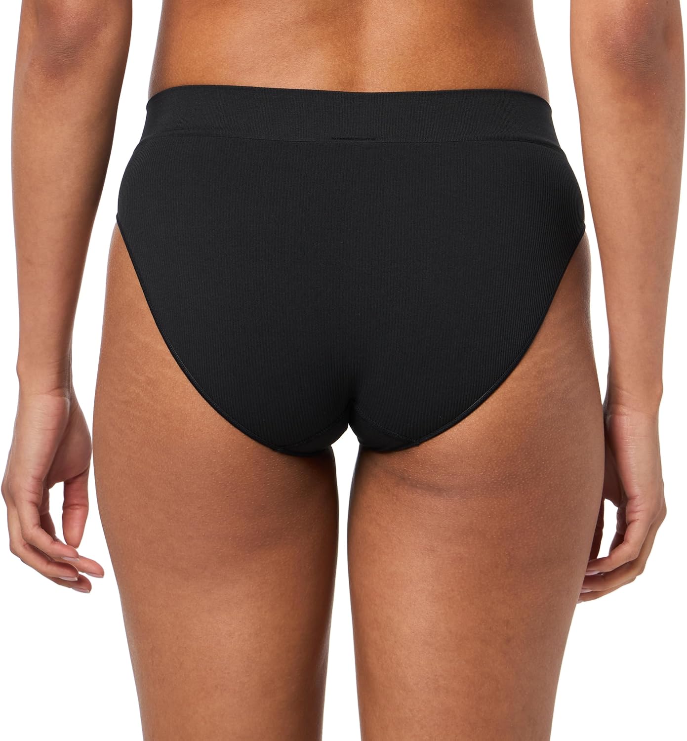 Женские бесшовные трусы-слипы в рубчик Calvin Klein, 3 пары, Black/Ashford Grey/Nymphs Thigh — фото 2