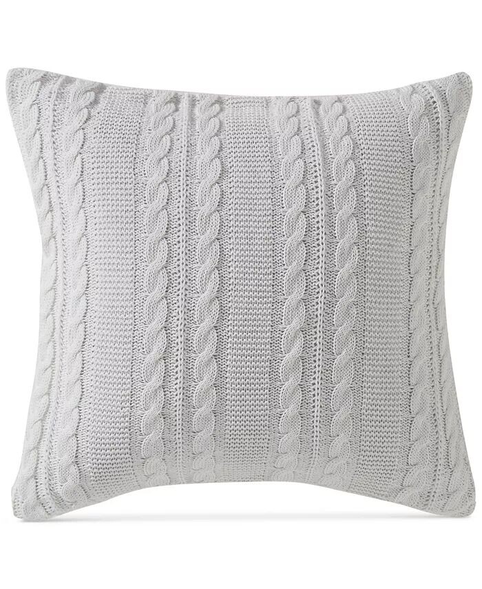 

Хлопковая декоративная подушка дублинской вязки, 18 x 18 Vcny Home, белый