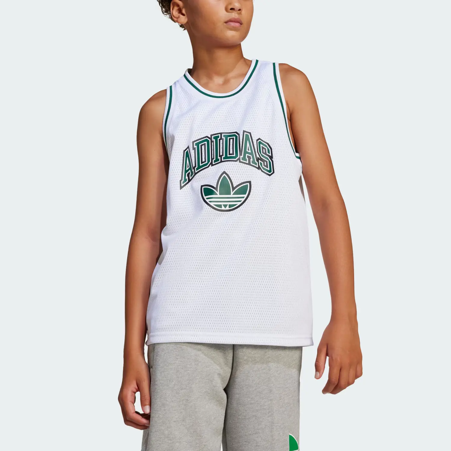 Adidas Originals Топ Tank Top White для подростков — фото 3