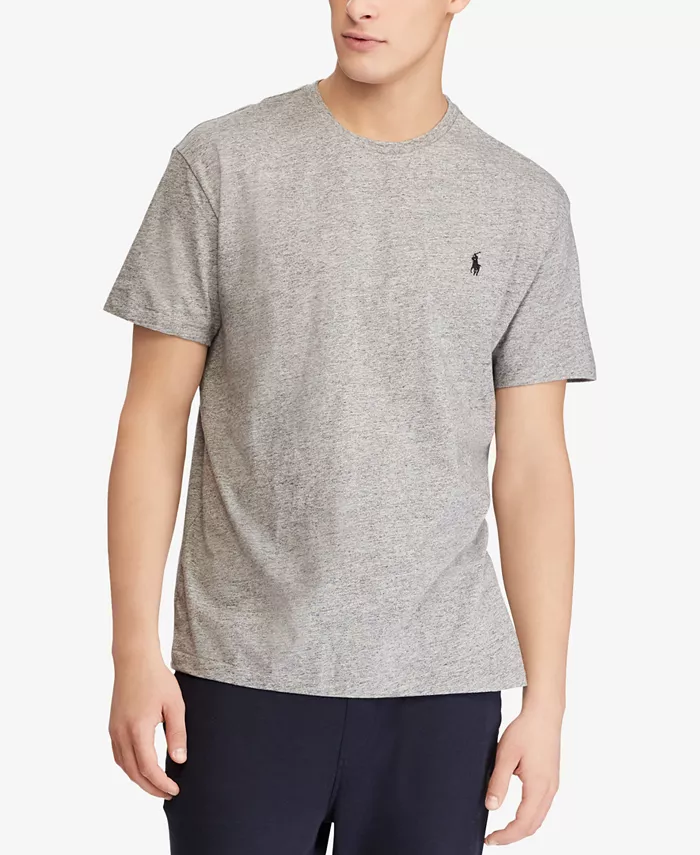 

Мужская классическая футболка с круглым вырезом Polo Ralph Lauren, серый
