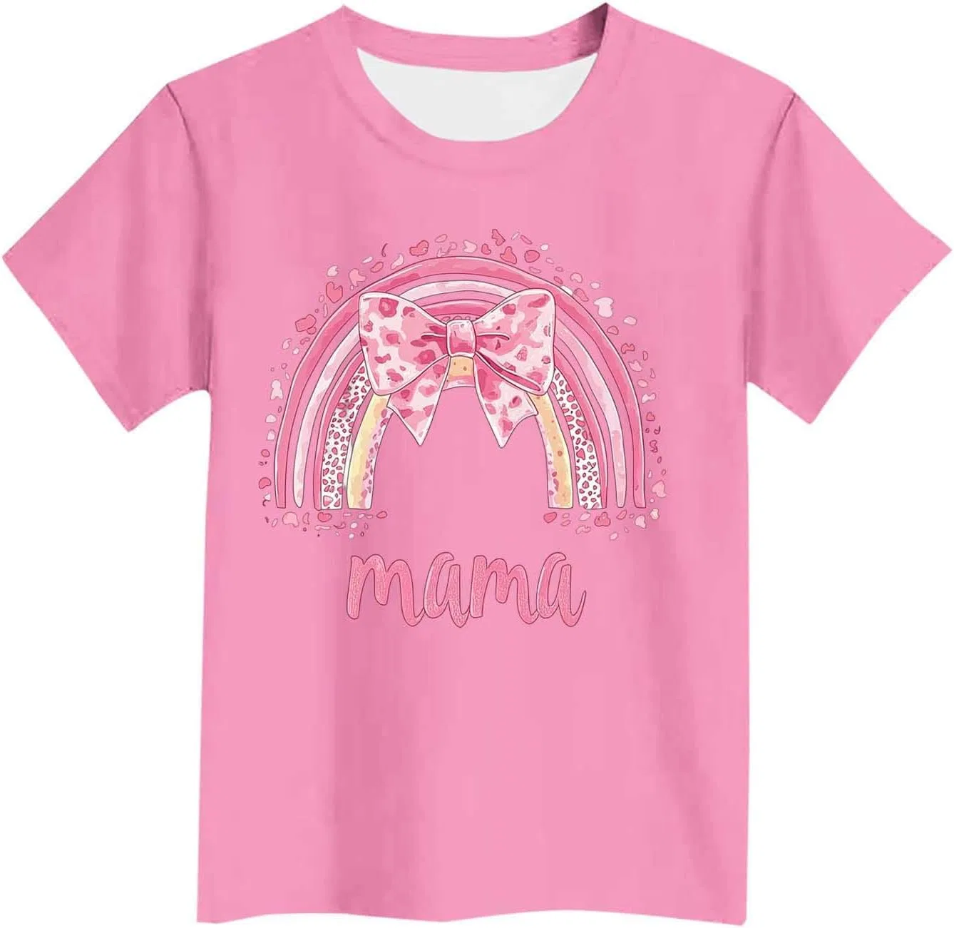 Футболка с коротким рукавом Rainbow Graphic, Zzalalana, розовая