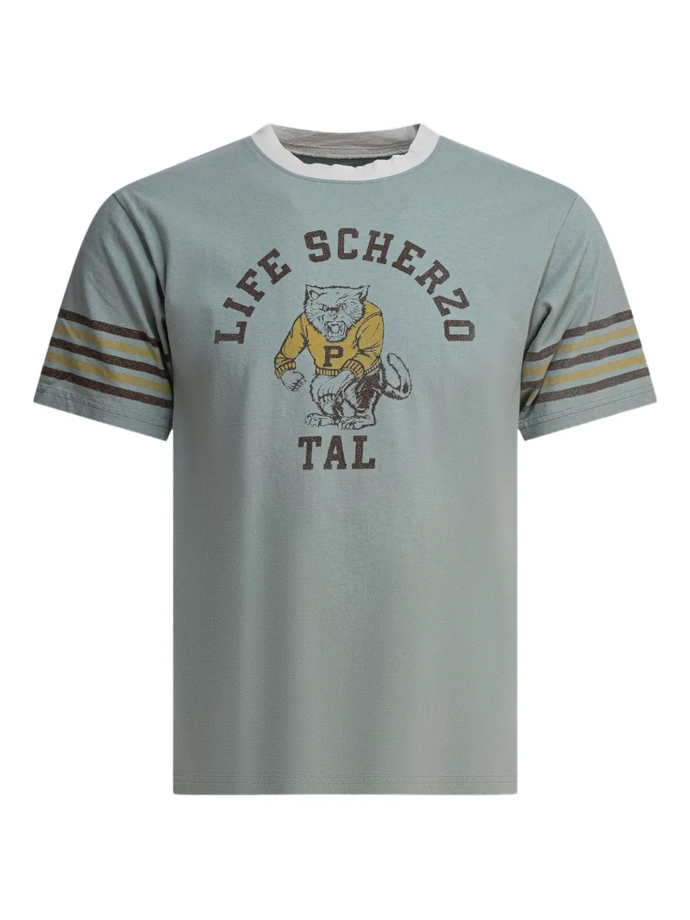 

Футболка с графичным принтом KAPITAL, синий