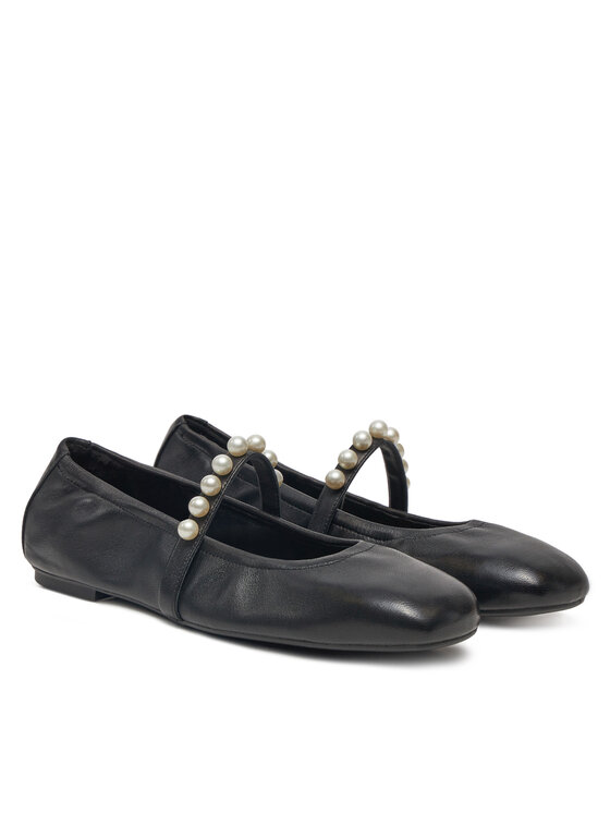 Балетки Goldie Ballet Flat SF896 Stuart Weitzman, черный — фото 2
