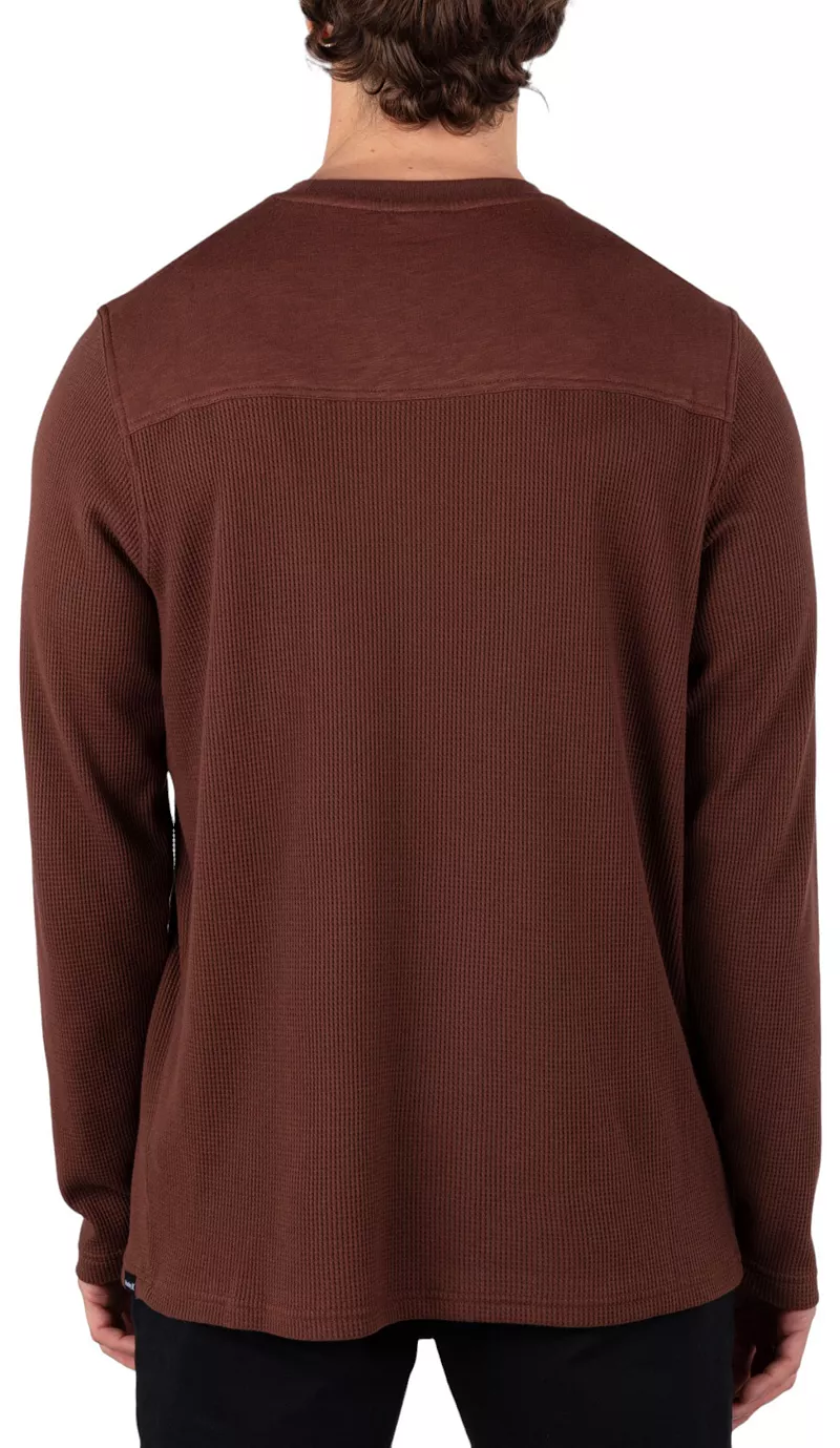 

Мужская футболка Hurley Felton Thermal Crew с длинными рукавами, цвет Hickory Brown