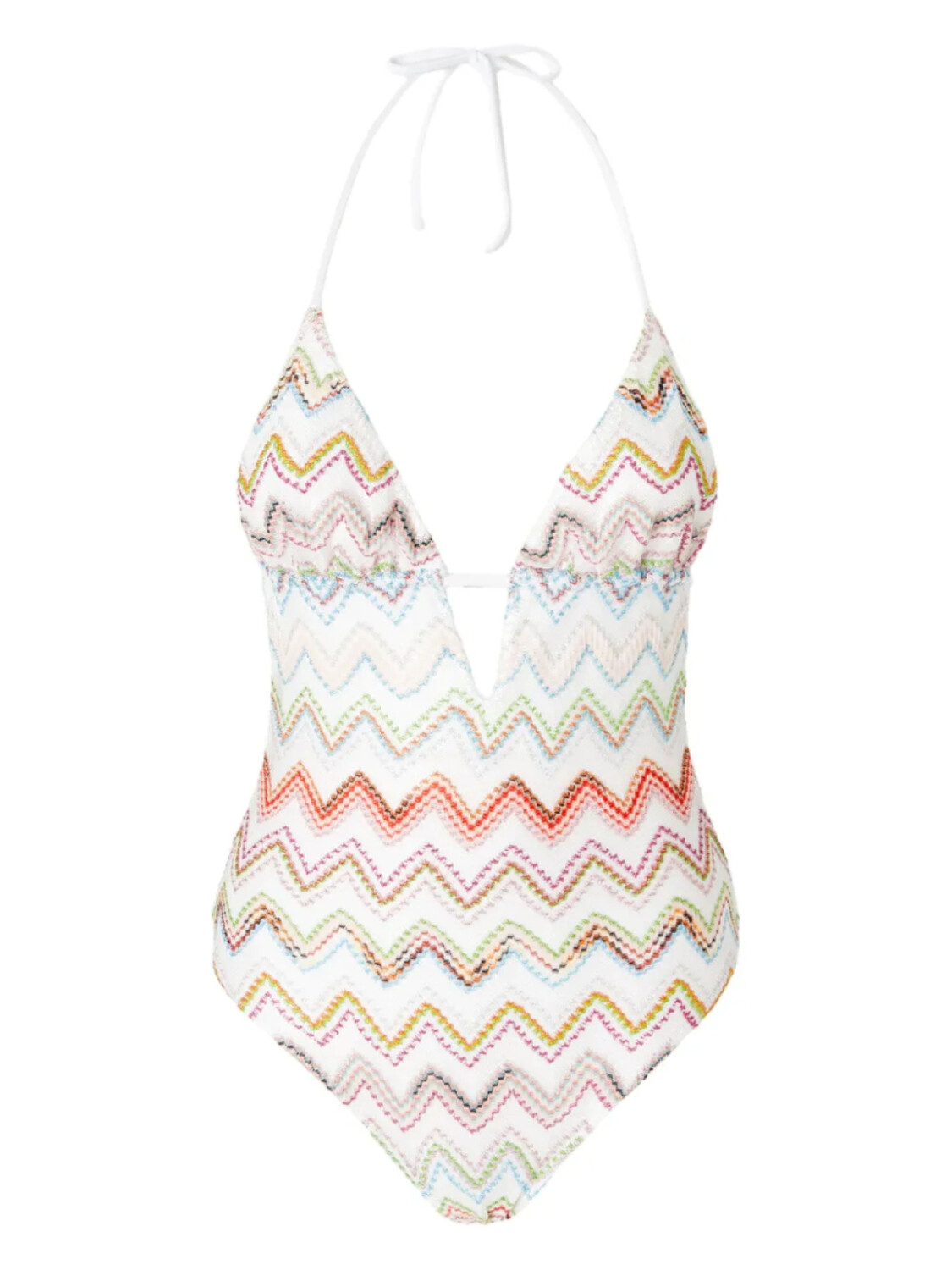 

Missoni купальник с узором зигзаг, белый