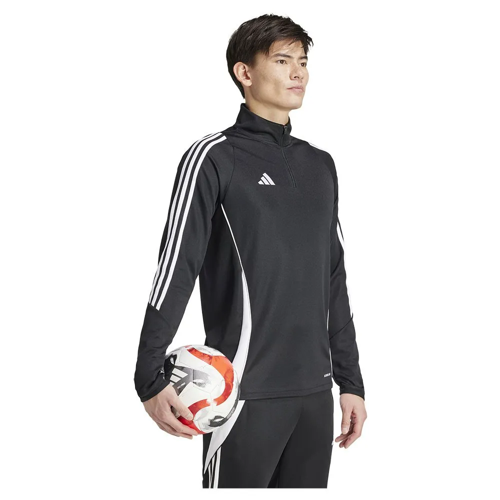 Толстовка adidas Tiro24 half zip, черный — фото 4