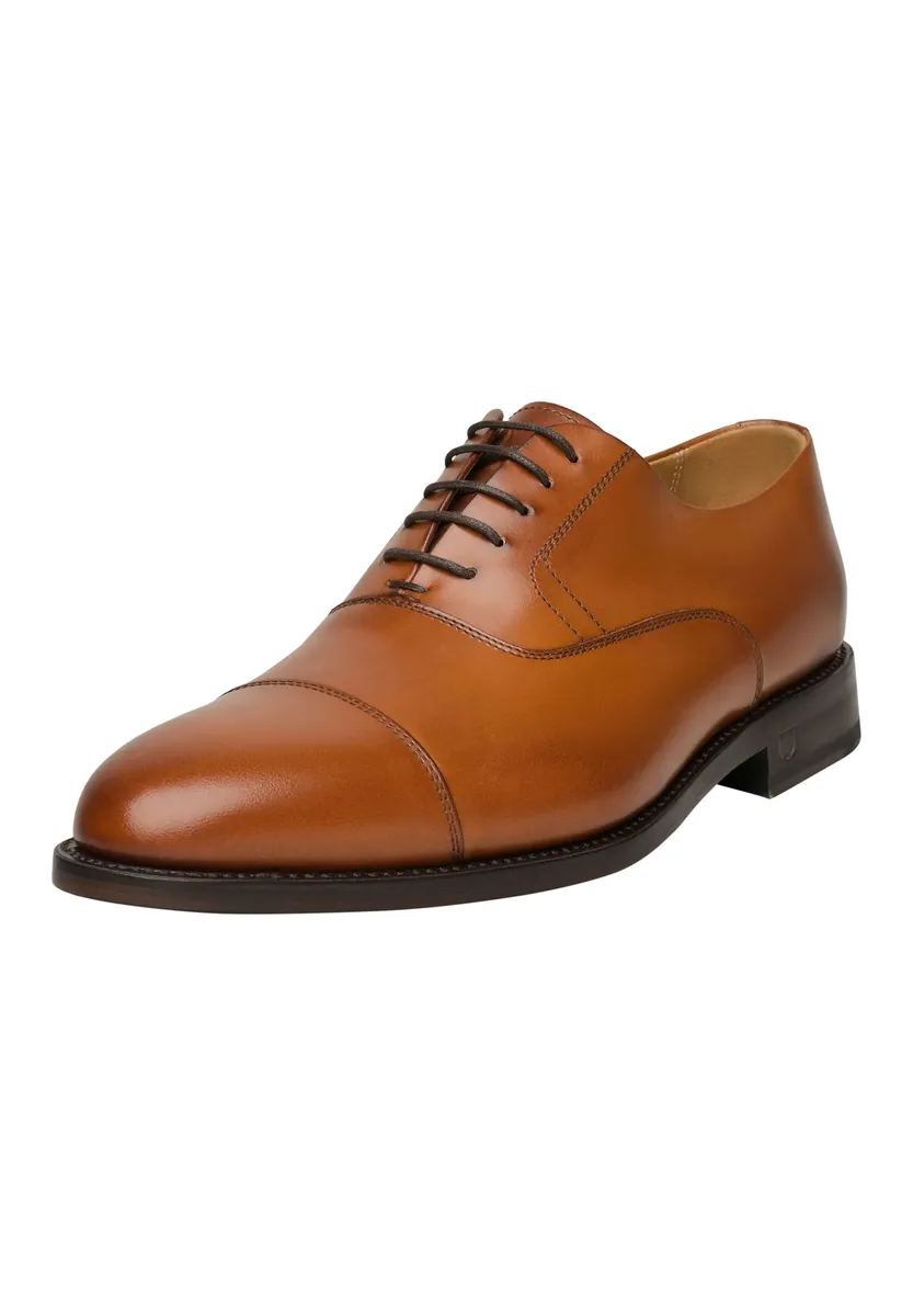 

Туфли на шнуровке Henry Stevens "Marshall CO business Shoes", мужские полуботинки кожаные ручной работы, костюмные туфли, цвет Cognac
