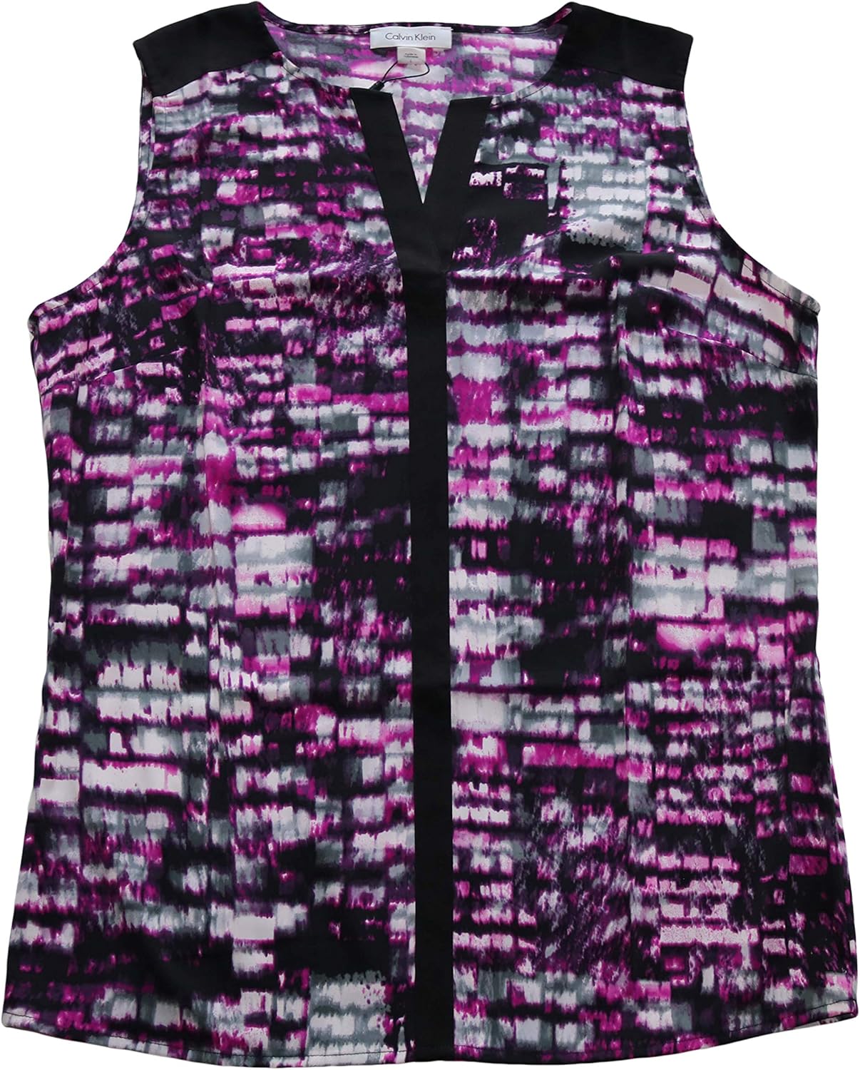 

Женская блузка без рукавов с принтом Calvin Klein, Pink/Black