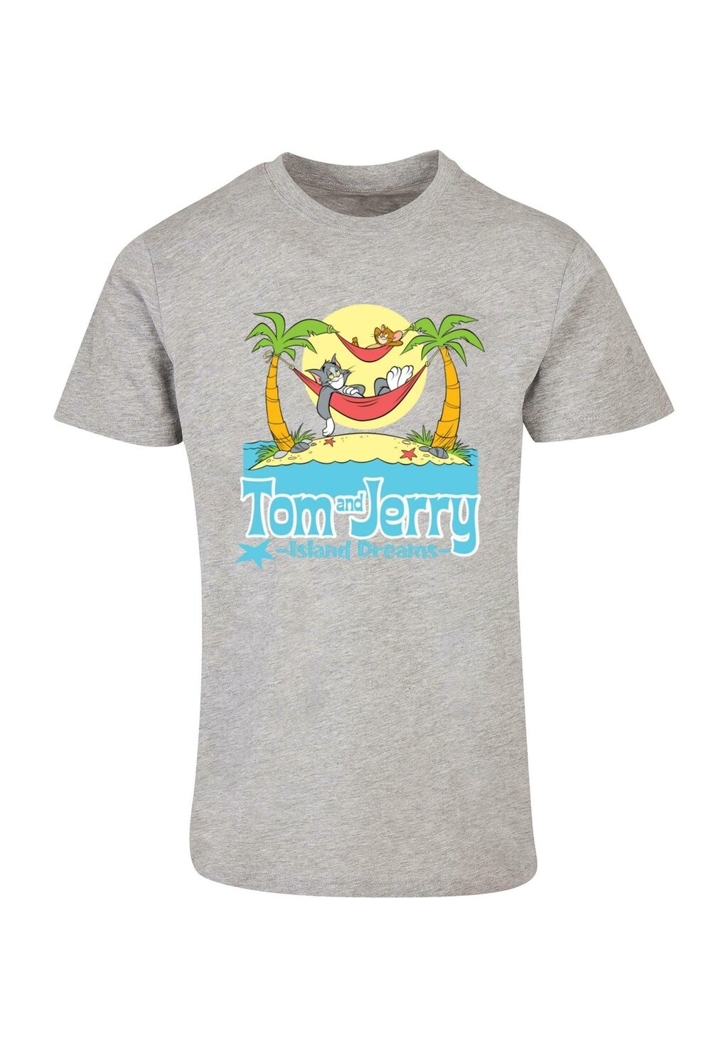 

Футболка с принтом TOM AND JERRY HAMMOCK DREAMS ABSOLUTE CULT, светло-серый
