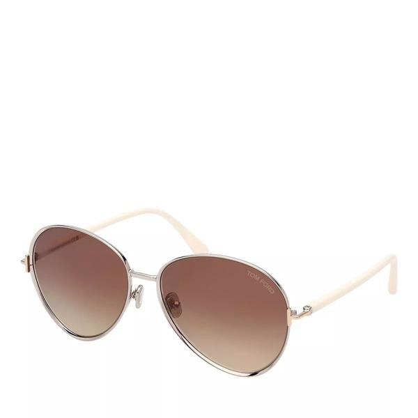 

Солнцезащитные очки rio shiny palladium Tom Ford, серебряный