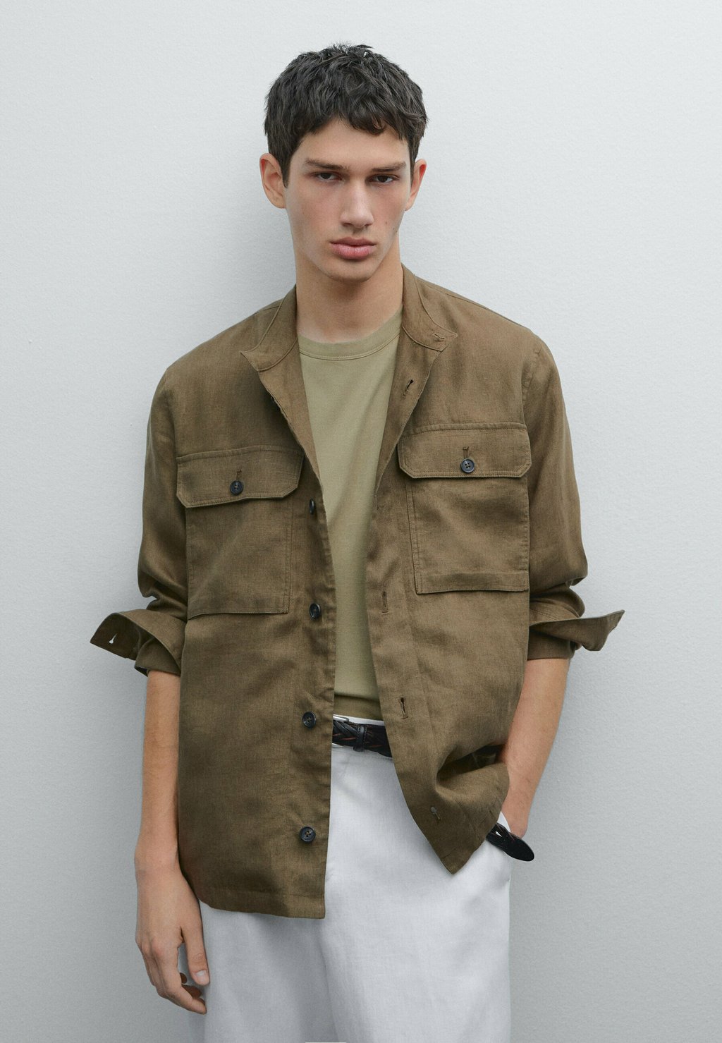 

Летняя куртка Massimo Dutti, оливковый