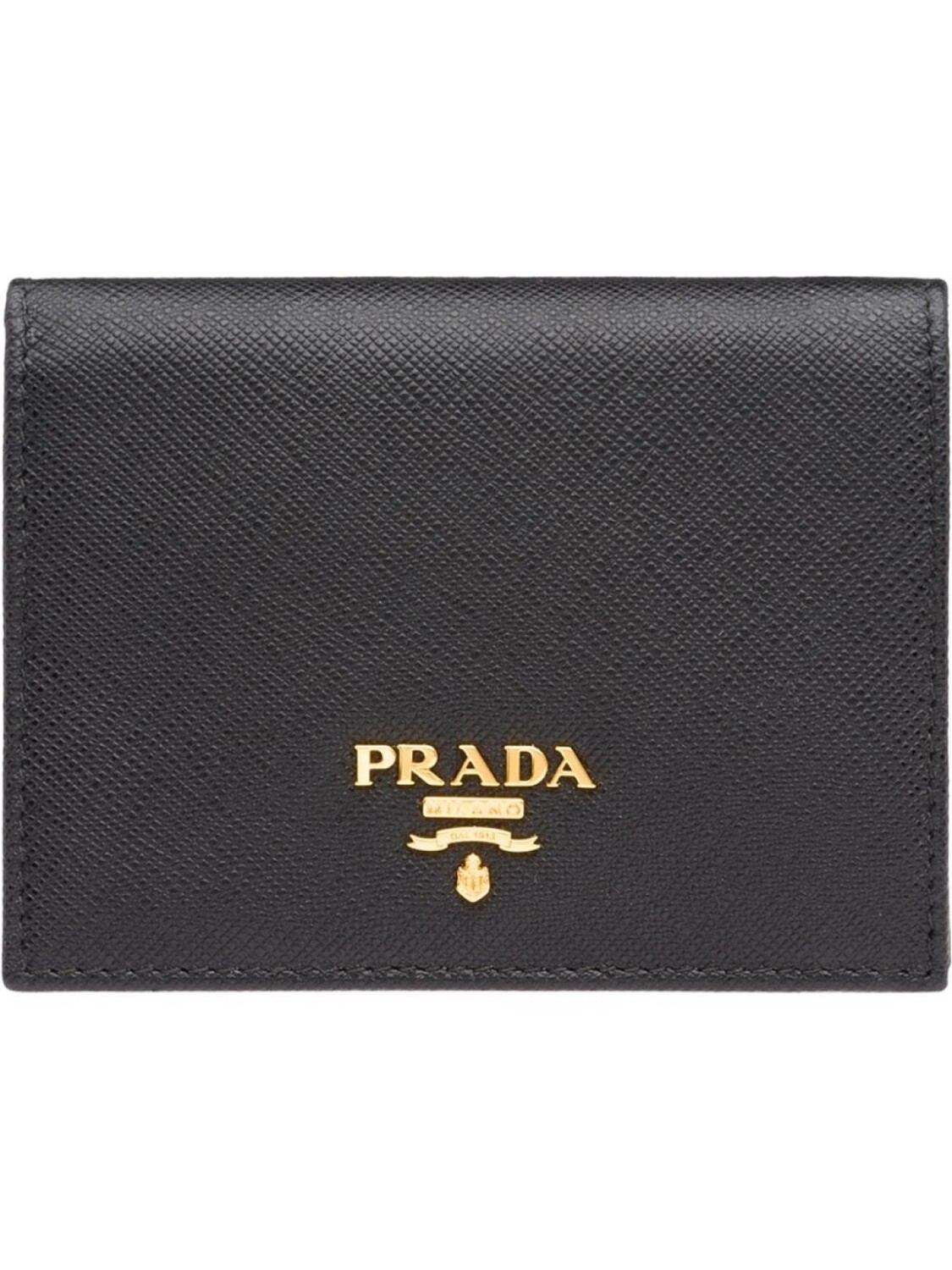 

Prada маленький кошелек из кожи Saffiano, черный