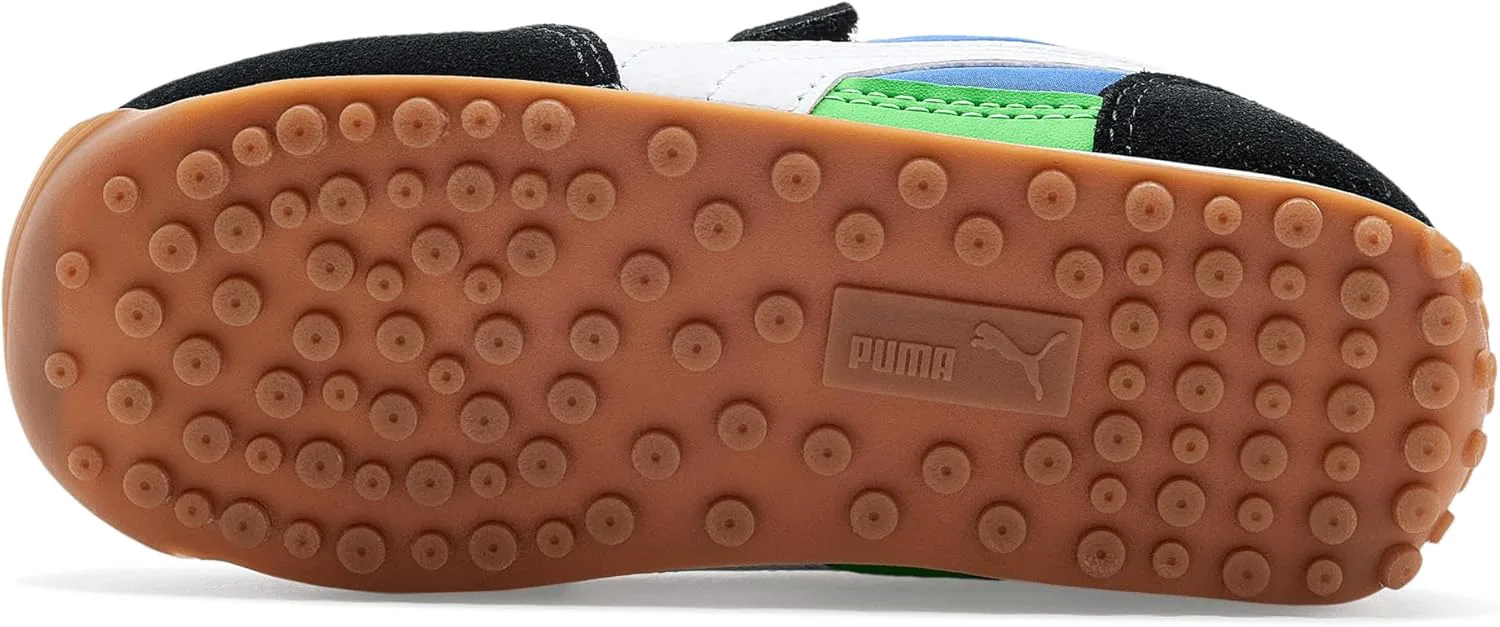 Детские кроссовки PUMA Easy Rider без шнурков для девочек, повседневные - фиолетовые, серебристые, белый — фото 4