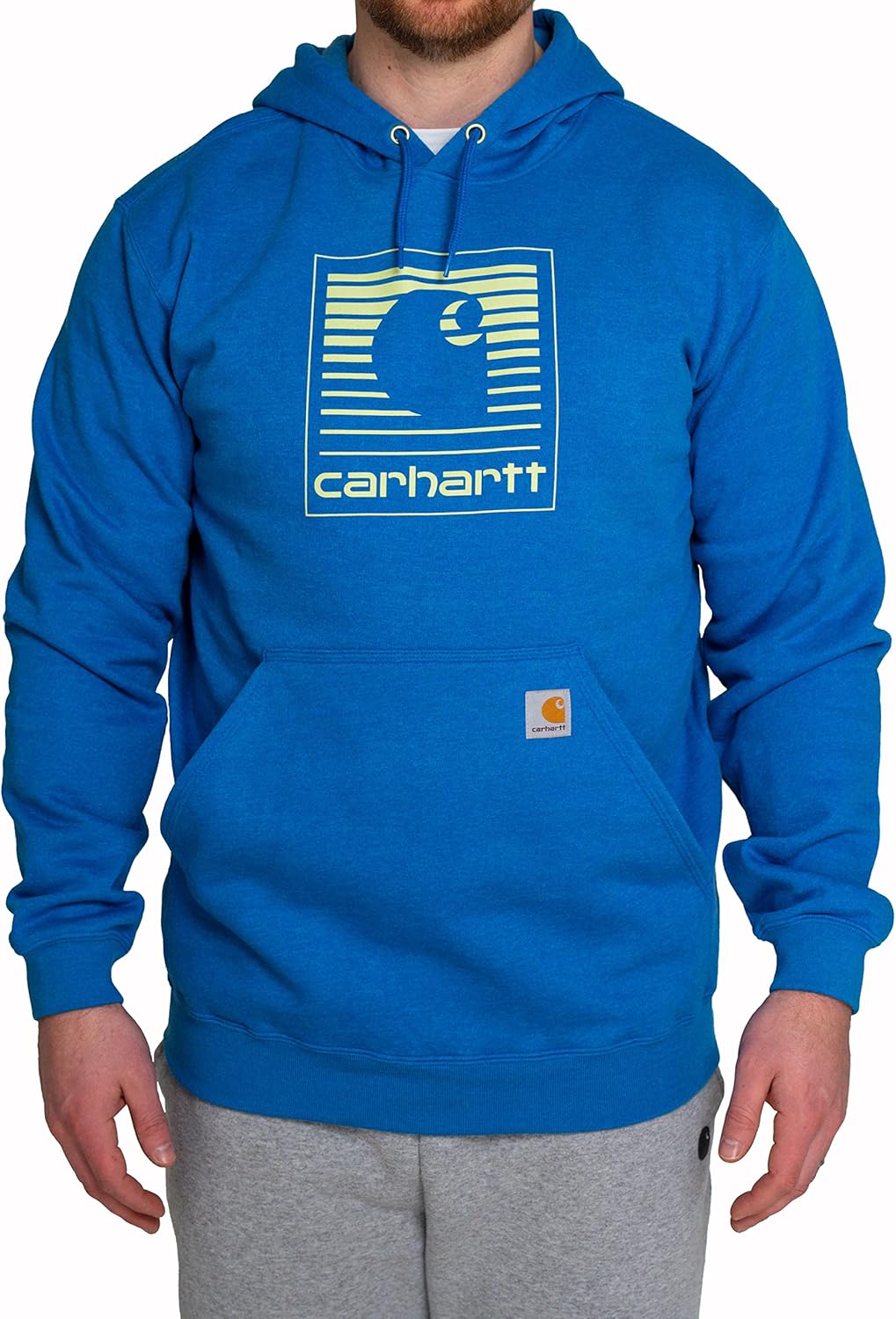 

Carhartt мужская толстовка Midweight Graphic свободного кроя, Marine Blue Heather