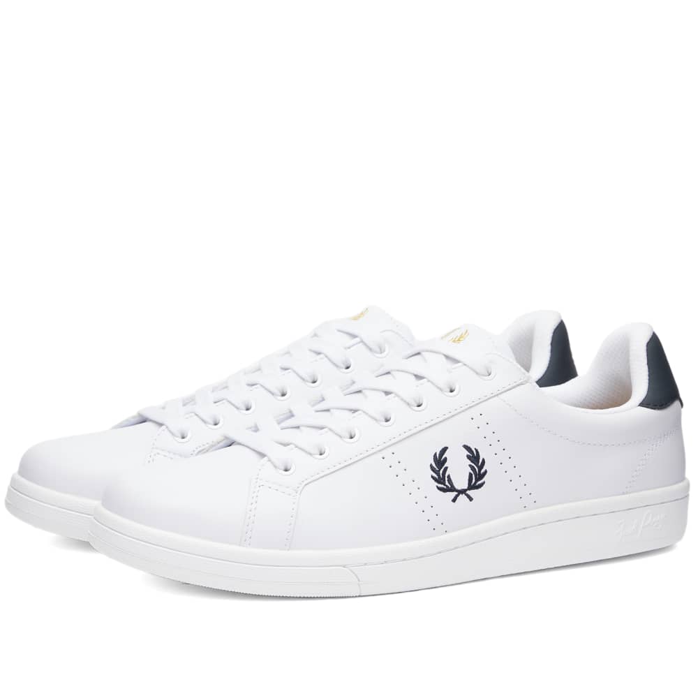 

Кожаные кроссовки Fred Perry B721, белый/темно-синий, Синий;белый, Кожаные кроссовки Fred Perry B721, белый/темно-синий