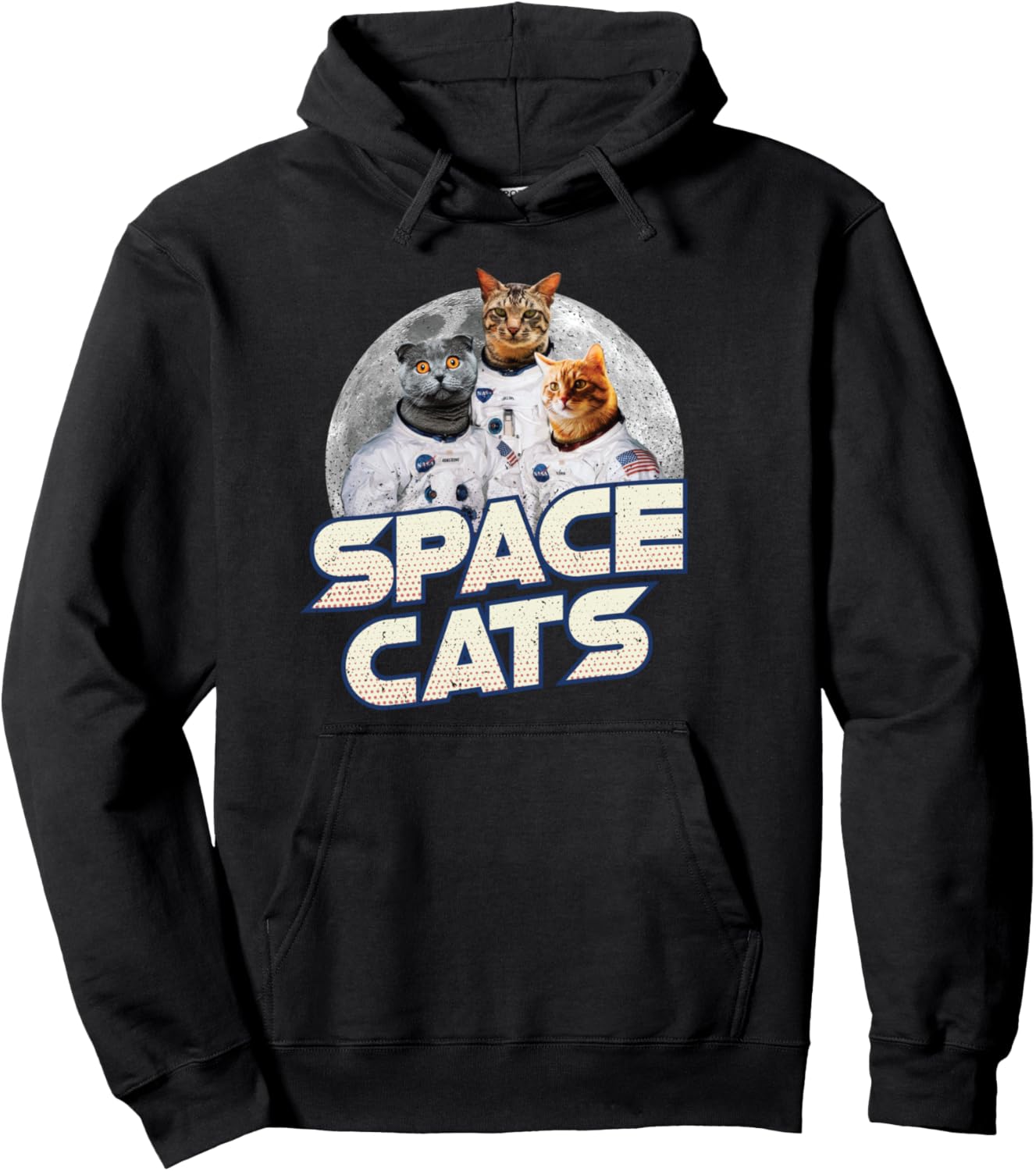 

Толстовка с изображением космического кота - подарок для гика Geek Love Nerd - Science Tech Und Gamer Geschenke, черный