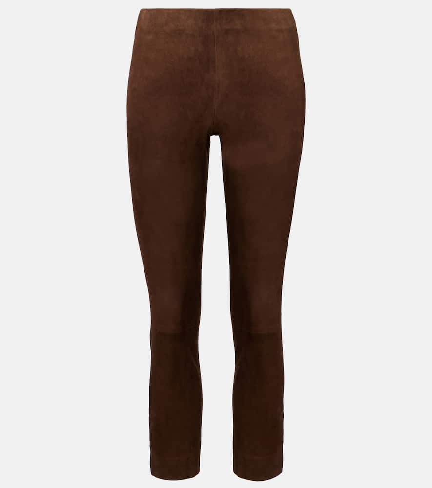 

Замшевые узкие брюки Vince, Chocolate