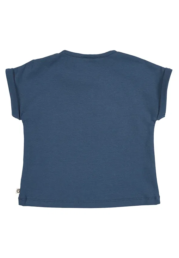 Футболка Baby und kleinkindzubehör 1511101300 print t-shirt Müsli By Green Cotton, темно-синий — фото 2