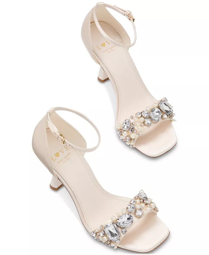 Женские сандалии Treasure Embellished Dress kate spade new york, коричневый/бежевый — фото 3