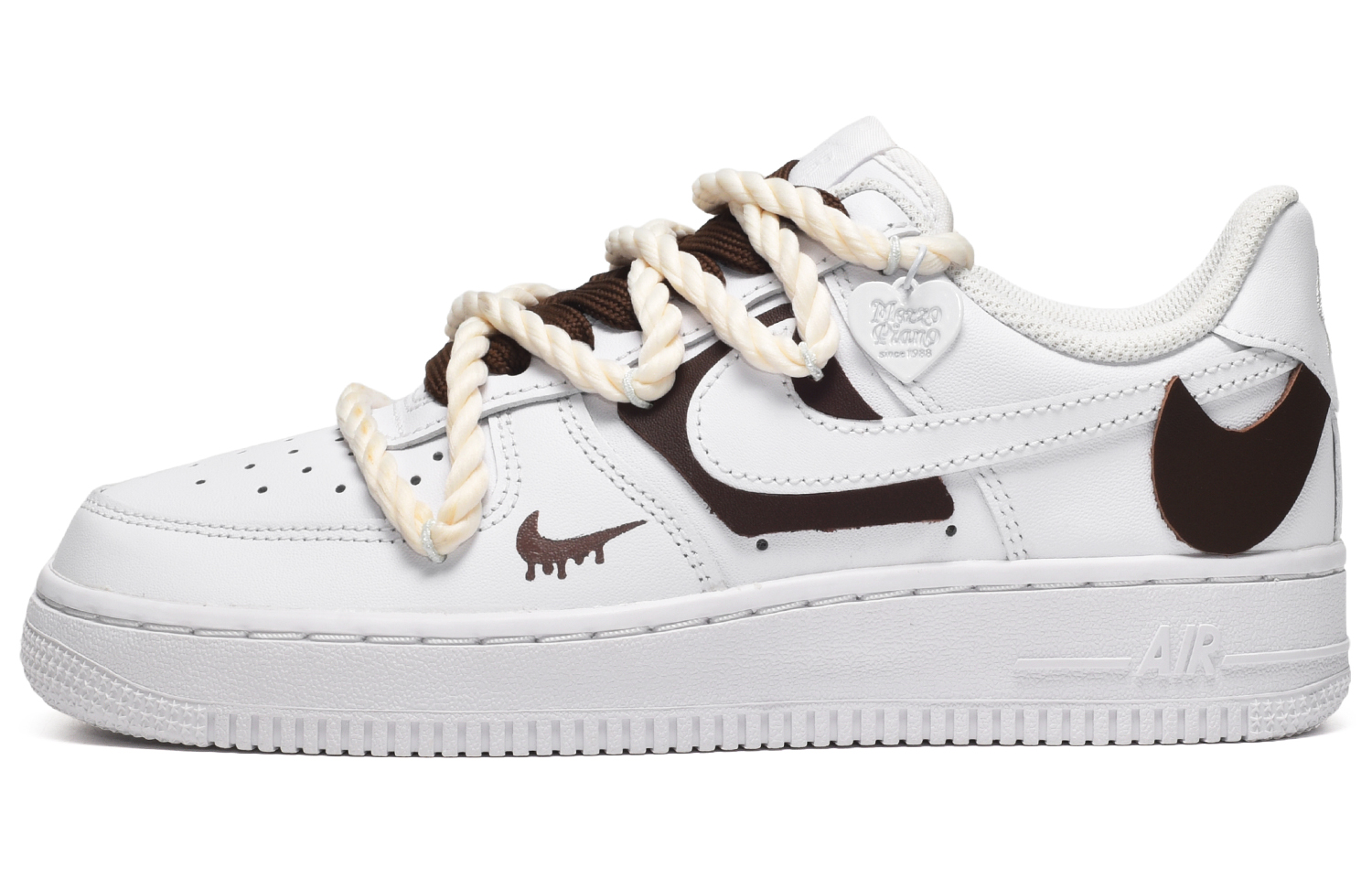 

Кроссовки Nike Air Force 1 Skateboarding Shoes Men Low-top Light Khaki, хаки