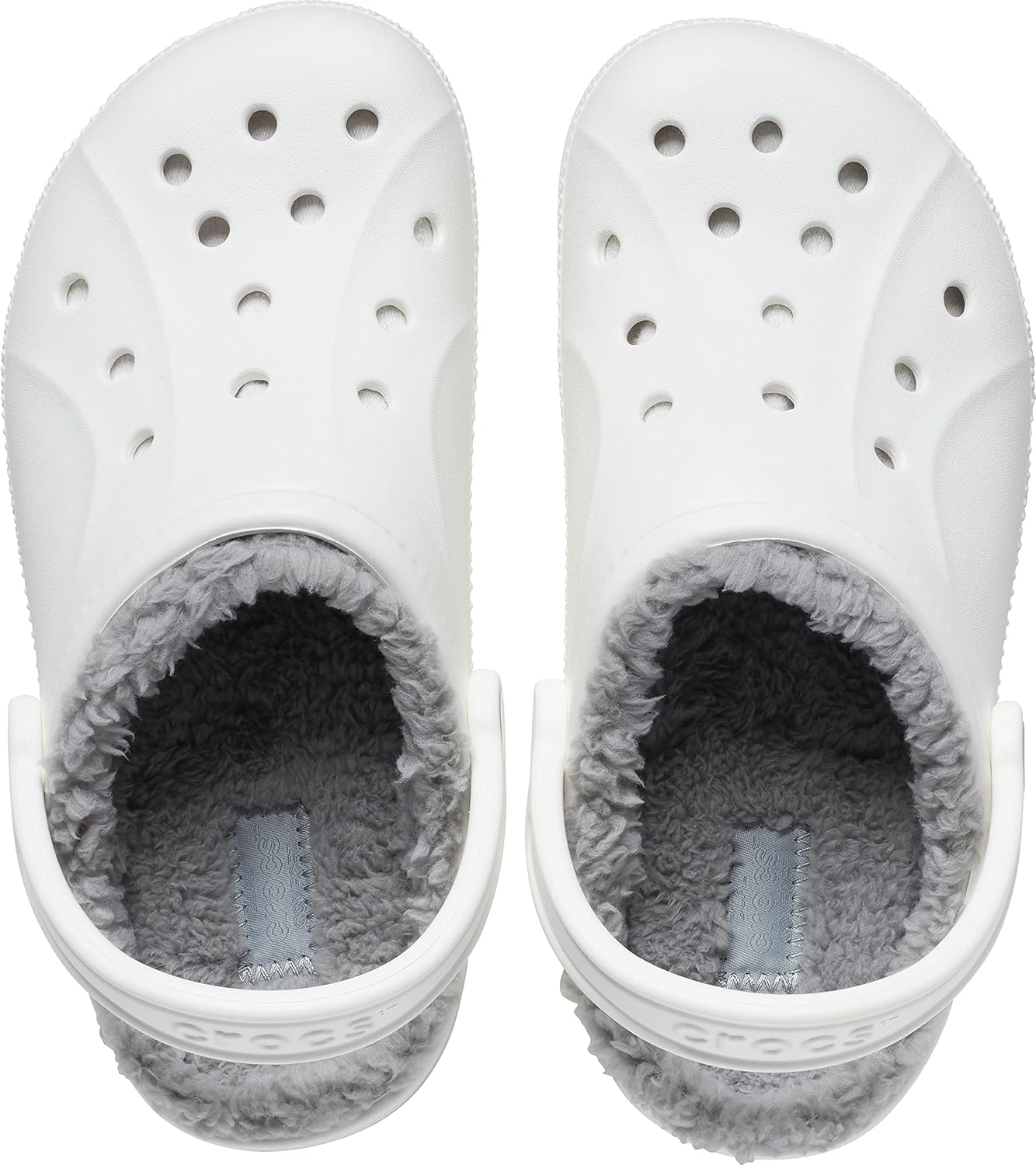Унисекс сабо Crocs Ralen с подкладкой, белый/серый/светло-серый — фото 4