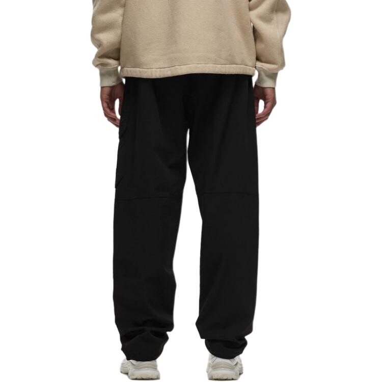 Брюки-карго мужские Stone Island с логотипом, черный — фото 3
