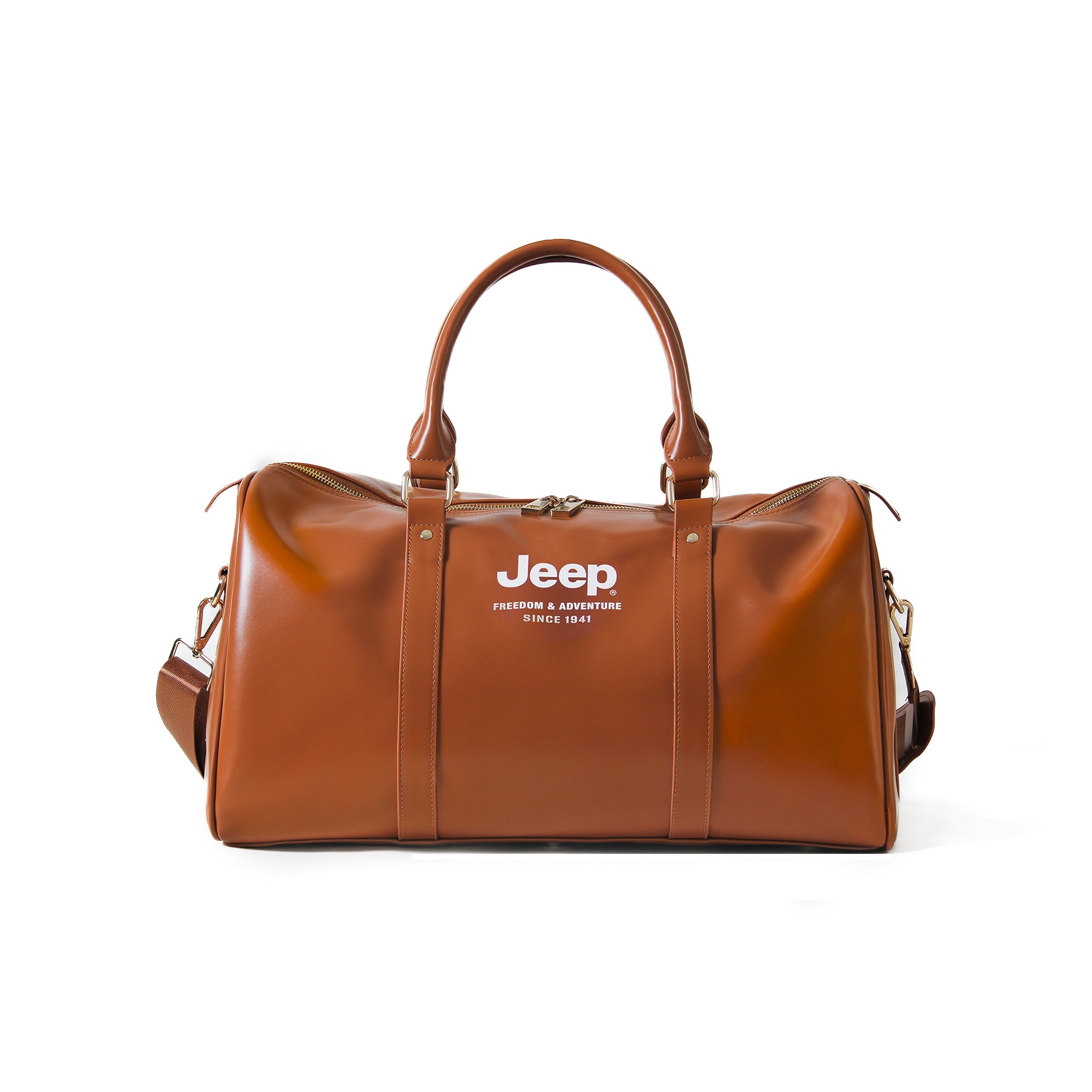 

Jeep Мягкая кожаная сумка PU, кроссбоди, дорожная сумка унисекс Black/Brown