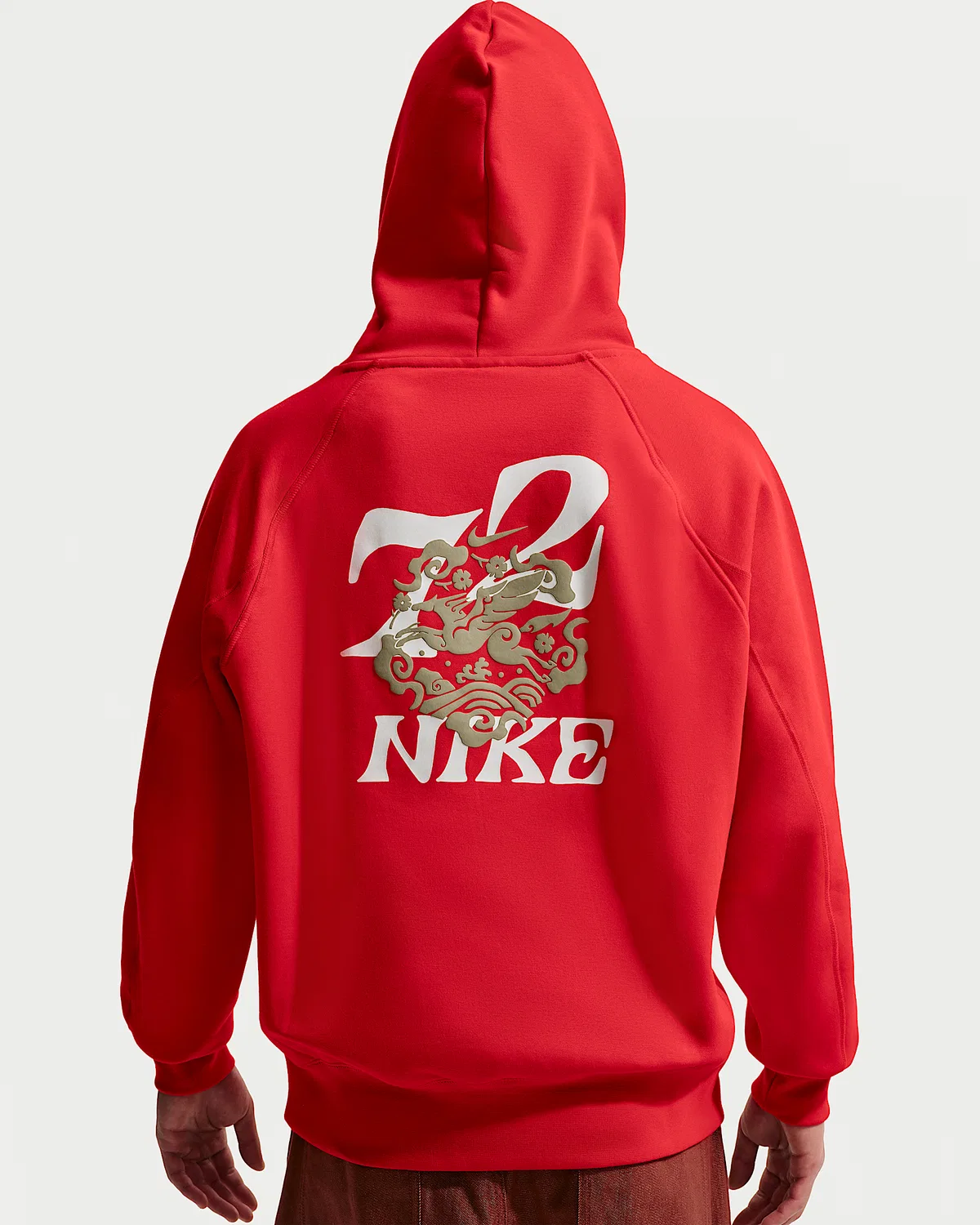 Мужское флисовое худи Nike Sportswear LNY, University Red — фото 2